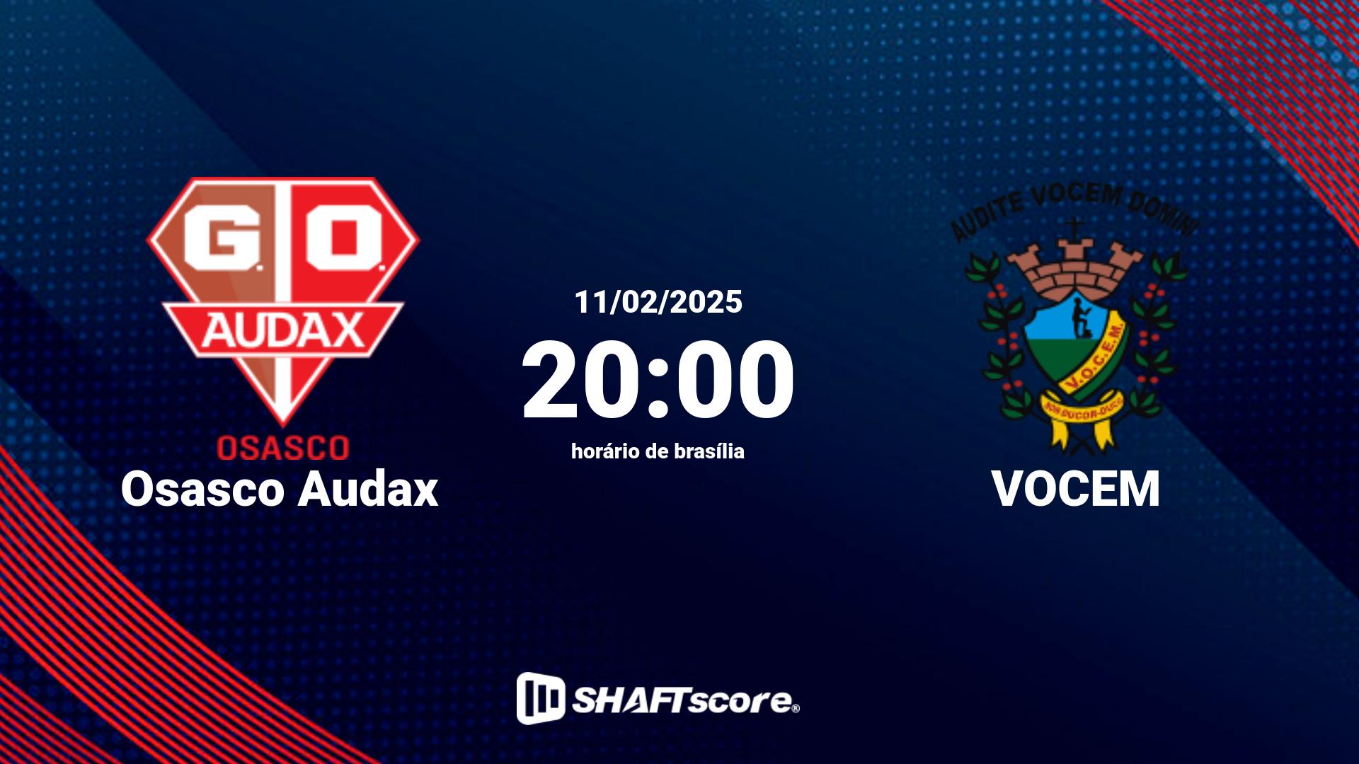 Estatísticas do jogo Osasco Audax vs VOCEM 11.02 20:00