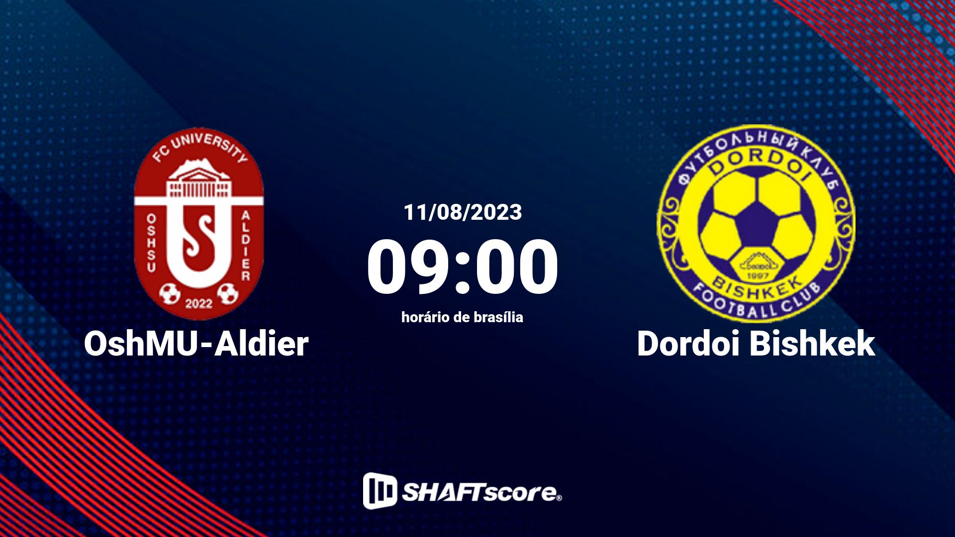 Estatísticas do jogo OshMU-Aldier vs Dordoi Bishkek 11.08 09:00