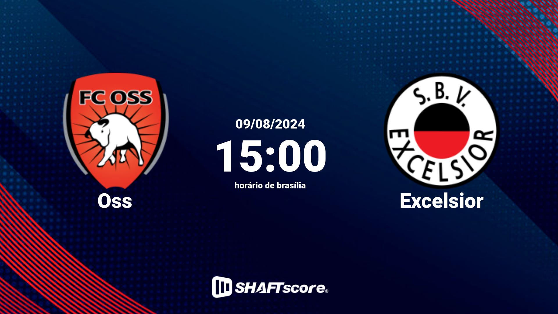 Estatísticas do jogo Oss vs Excelsior 09.08 15:00