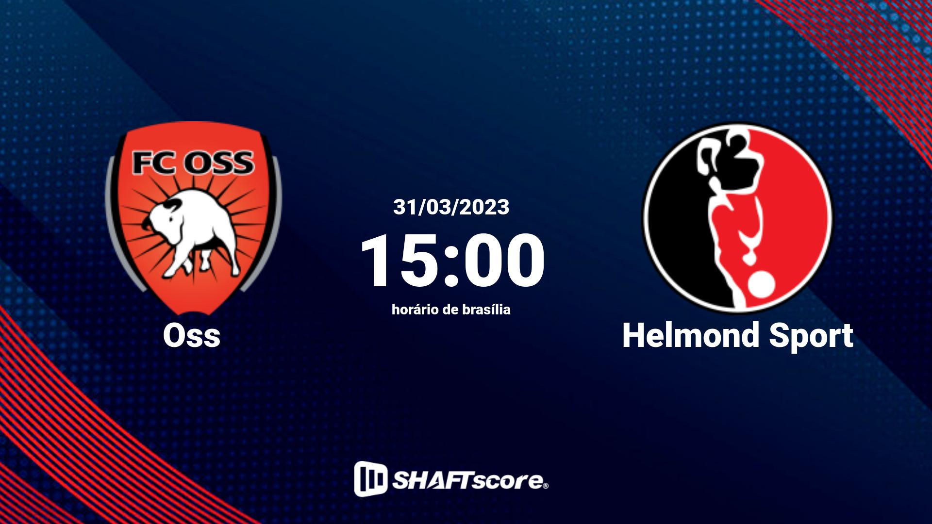 Estatísticas do jogo Oss vs Helmond Sport 31.03 15:00