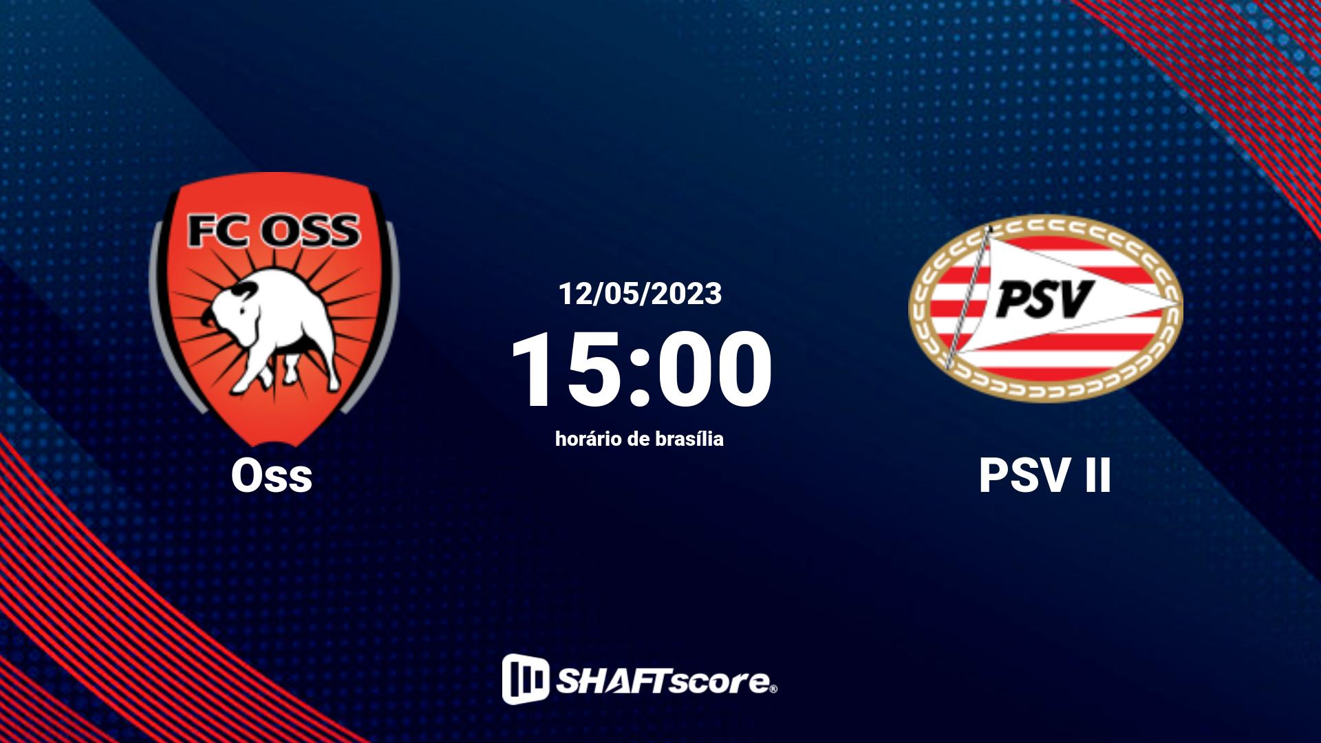 Estatísticas do jogo Oss vs PSV II 12.05 15:00