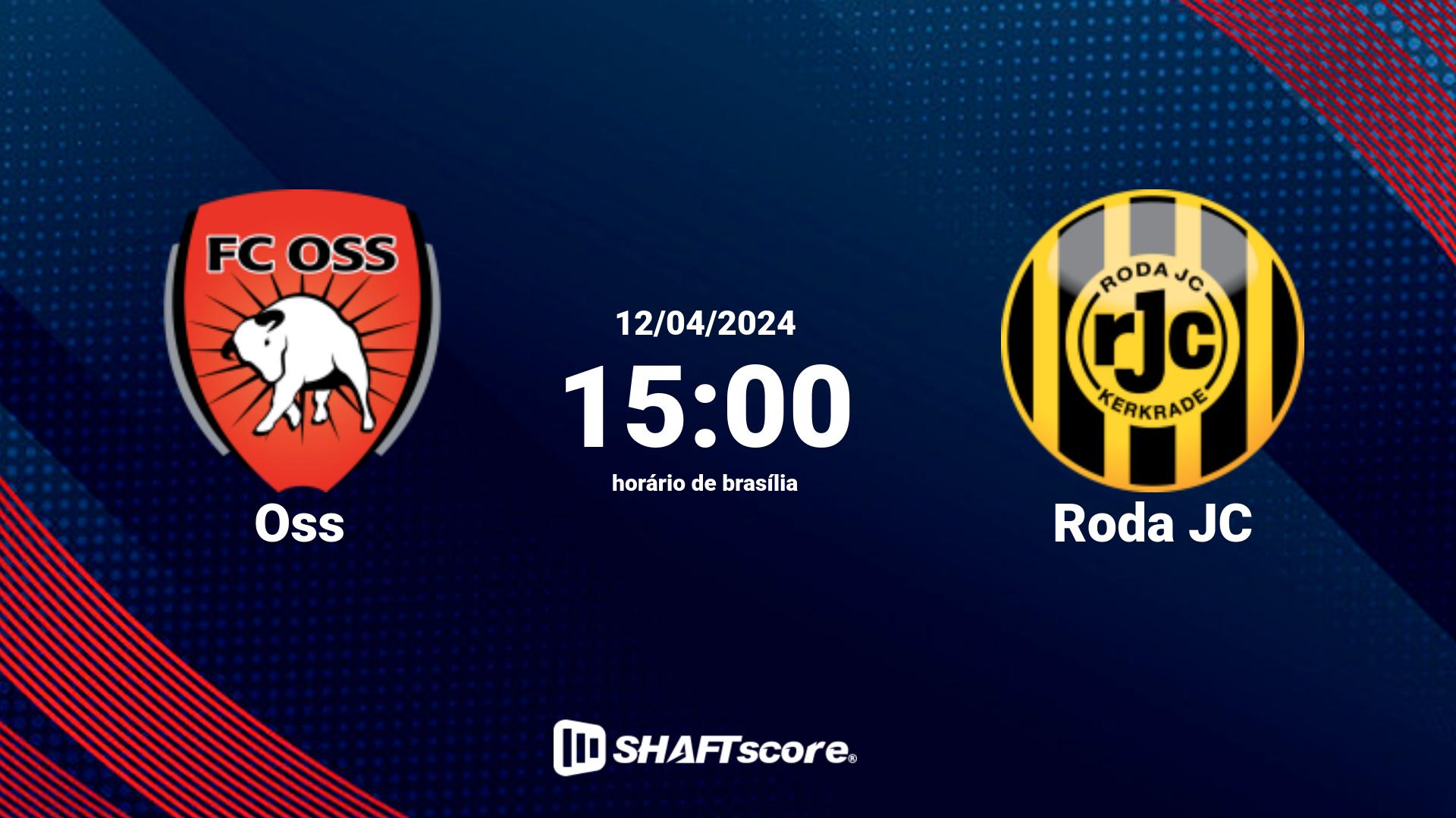 Estatísticas do jogo Oss vs Roda JC 12.04 15:00