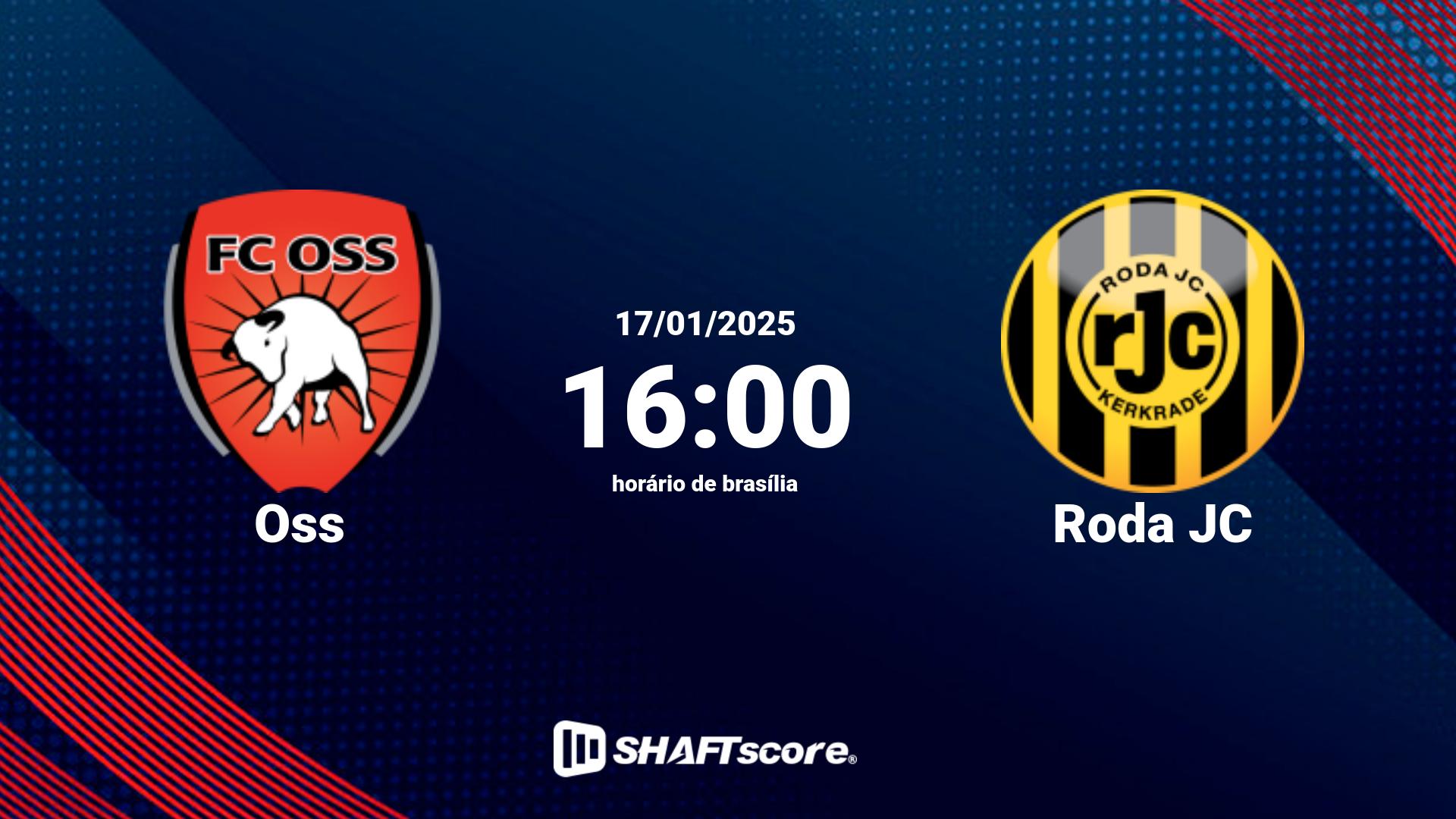 Estatísticas do jogo Oss vs Roda JC 17.01 16:00