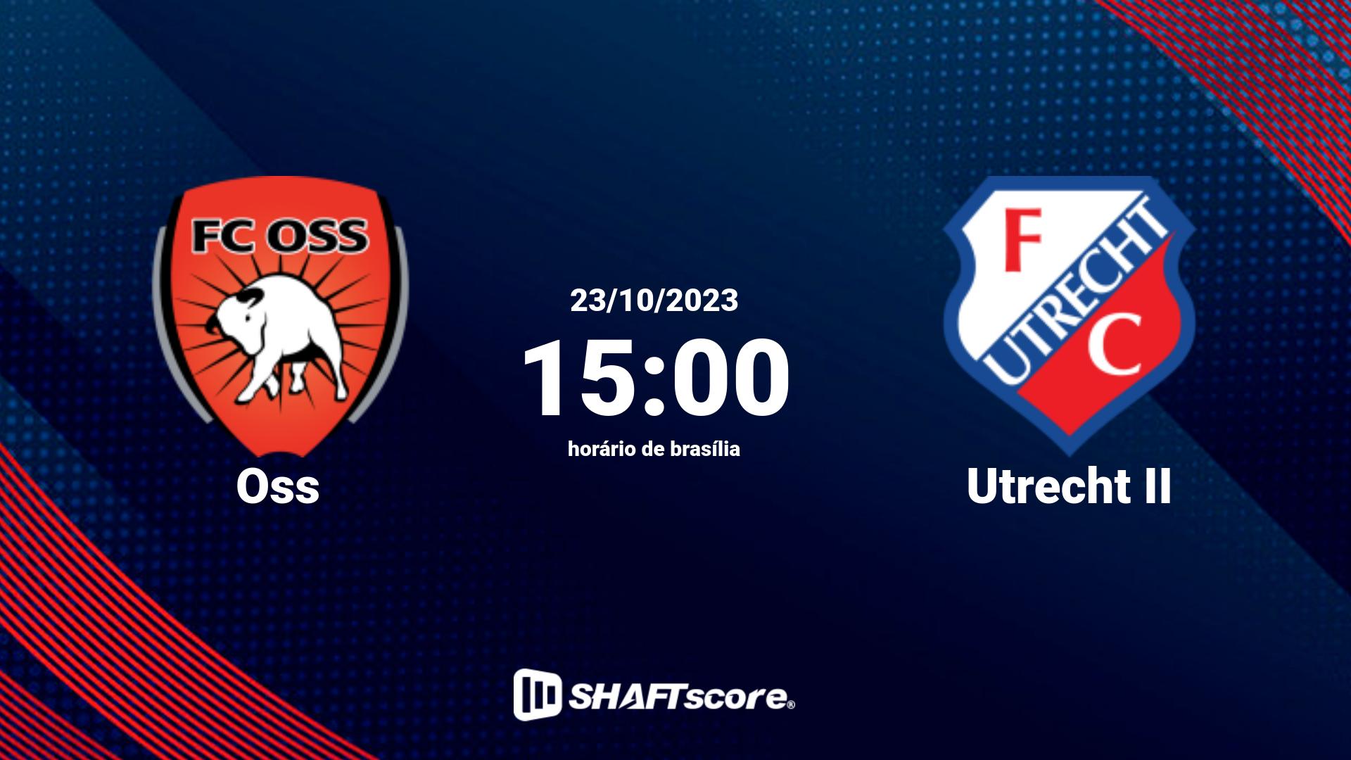 Estatísticas do jogo Oss vs Utrecht II 23.10 15:00