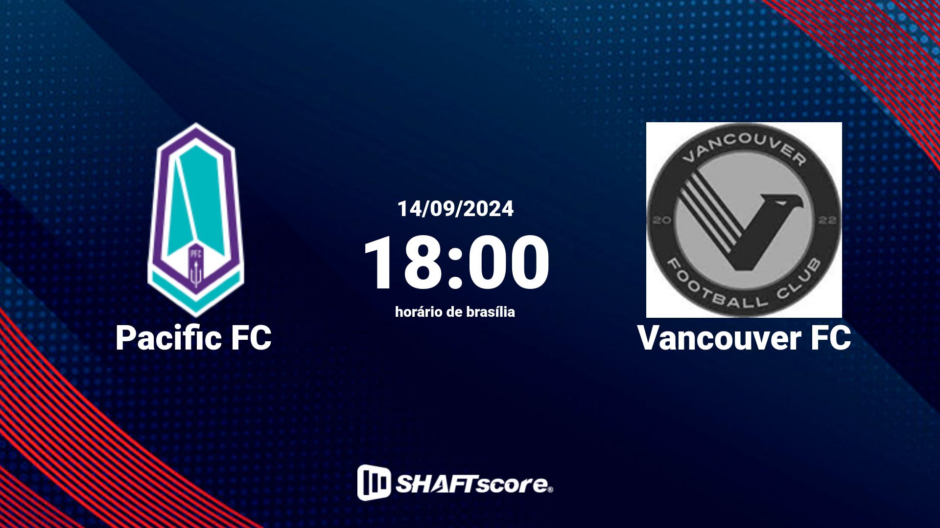 Estatísticas do jogo Pacific FC vs Vancouver FC 14.09 18:00