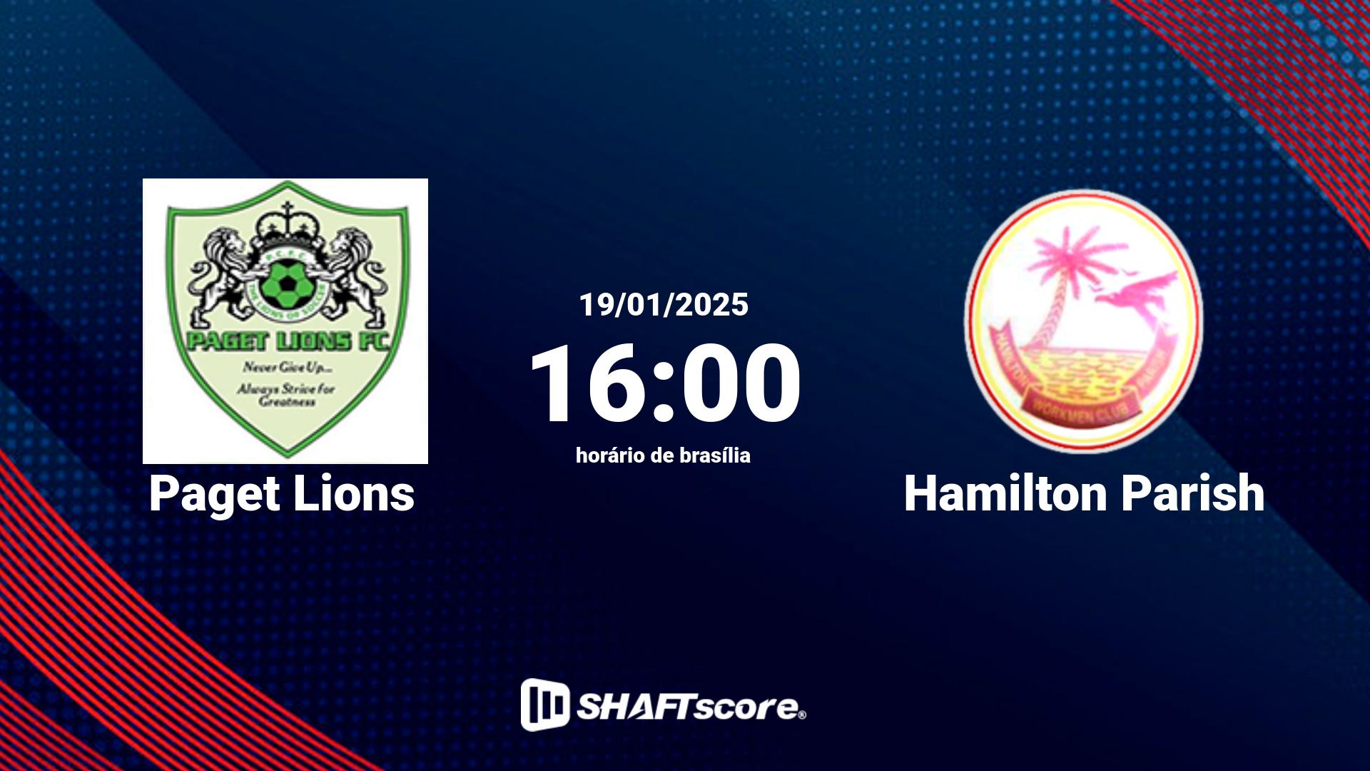 Estatísticas do jogo Paget Lions vs Hamilton Parish 19.01 16:00