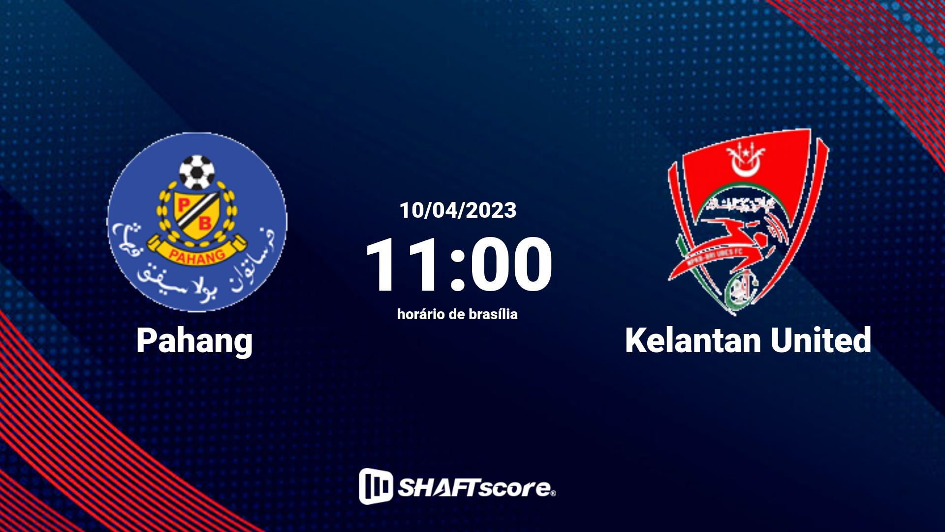 Estatísticas do jogo Pahang vs Kelantan United 10.04 11:00