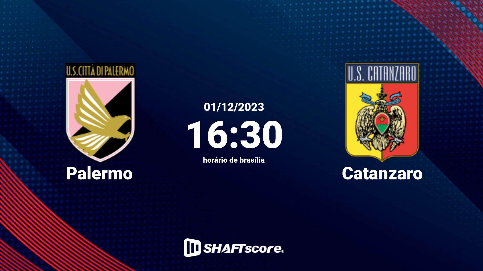 Estatísticas do jogo Palermo vs Catanzaro 01.12 16:30