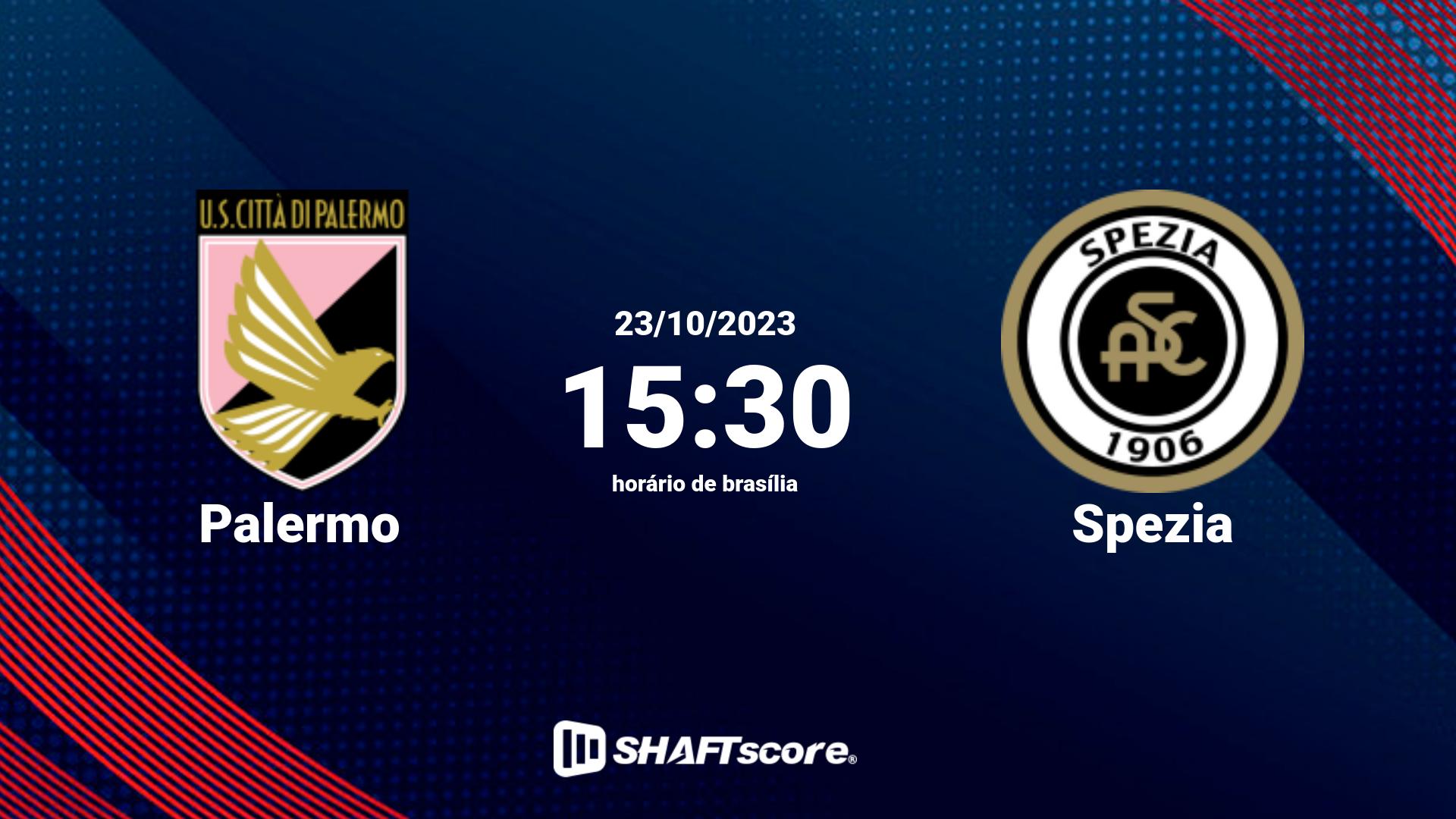 Estatísticas do jogo Palermo vs Spezia 23.10 15:30