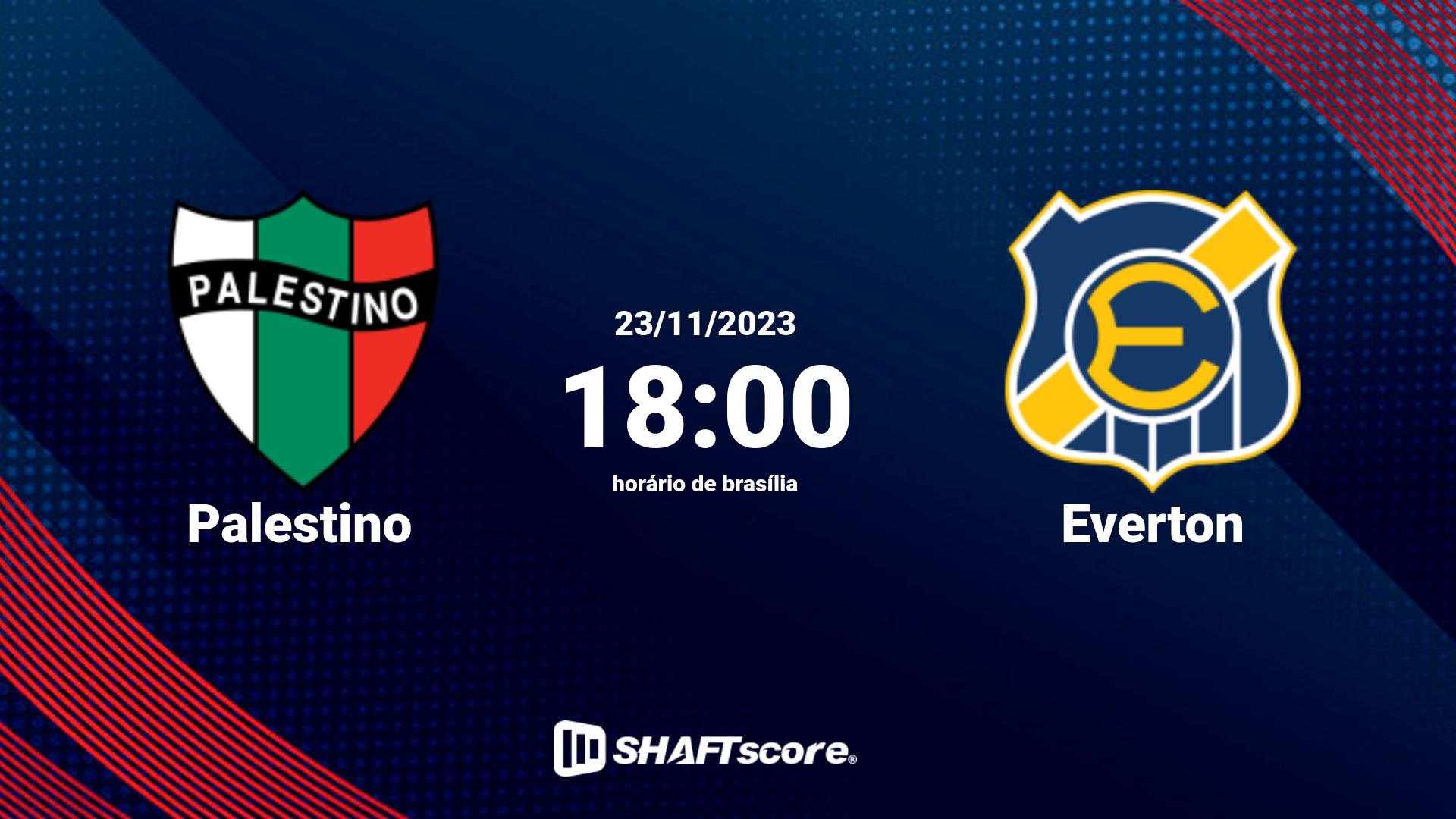 Estatísticas do jogo Palestino vs Everton 23.11 18:00