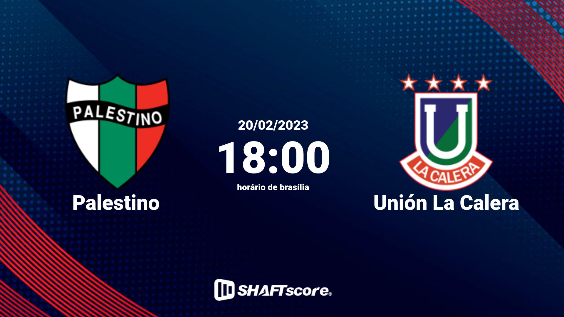 Estatísticas do jogo Palestino vs Unión La Calera 20.02 18:00