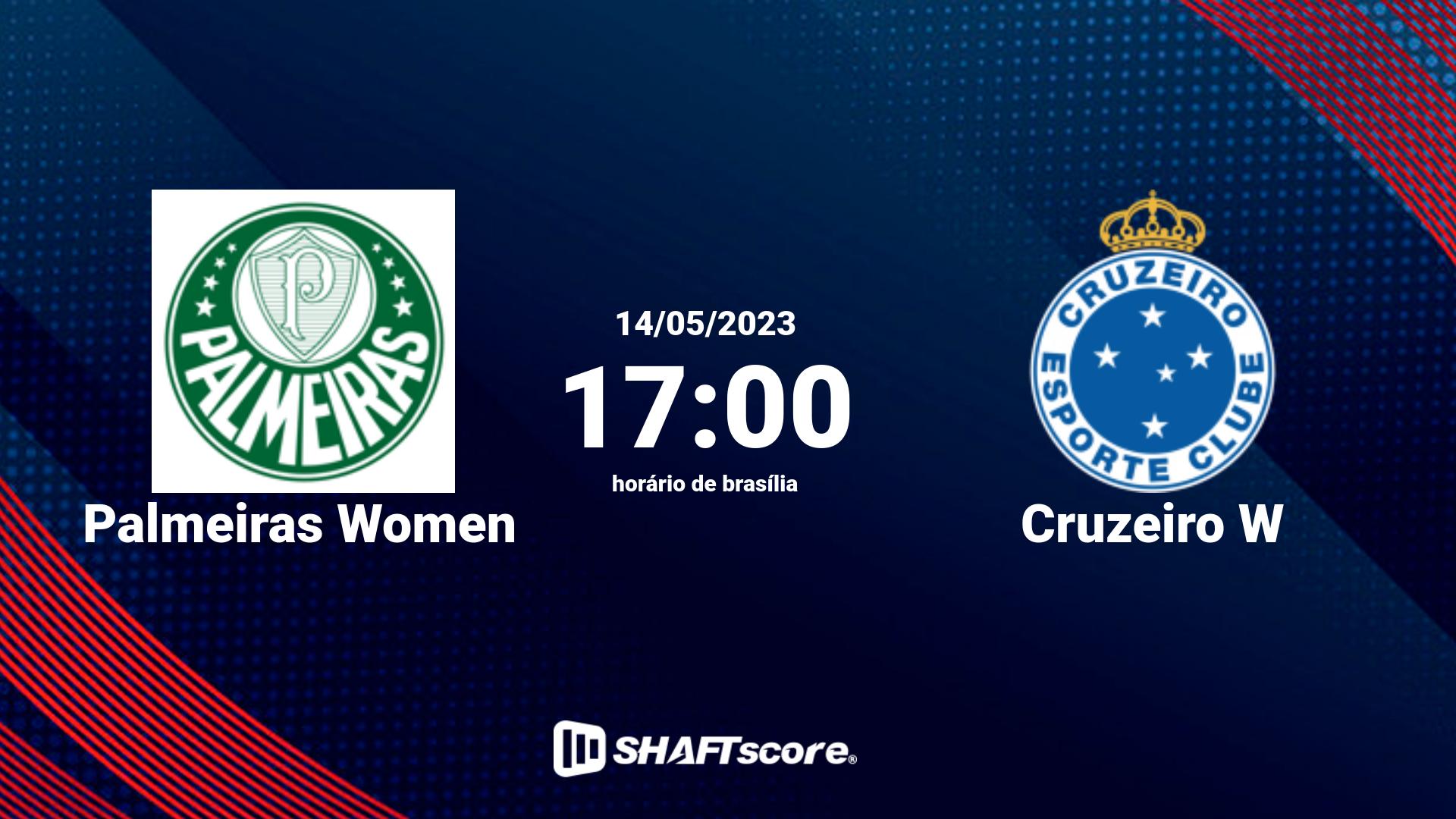 Estatísticas do jogo Palmeiras Women vs Cruzeiro W 14.05 17:00