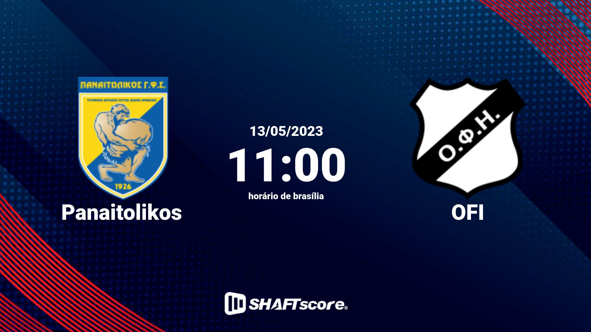 Estatísticas do jogo Panaitolikos vs OFI 13.05 11:00