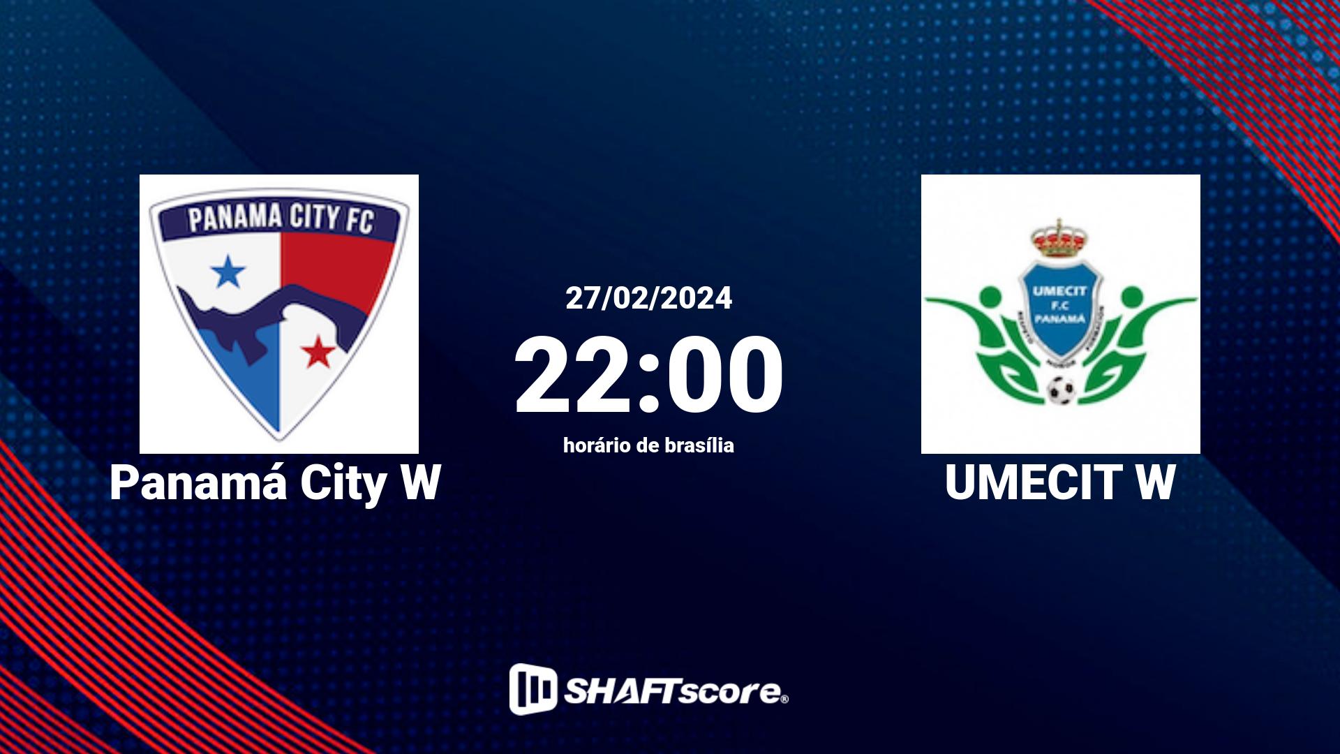 Estatísticas do jogo Panamá City W vs UMECIT W 27.02 22:00