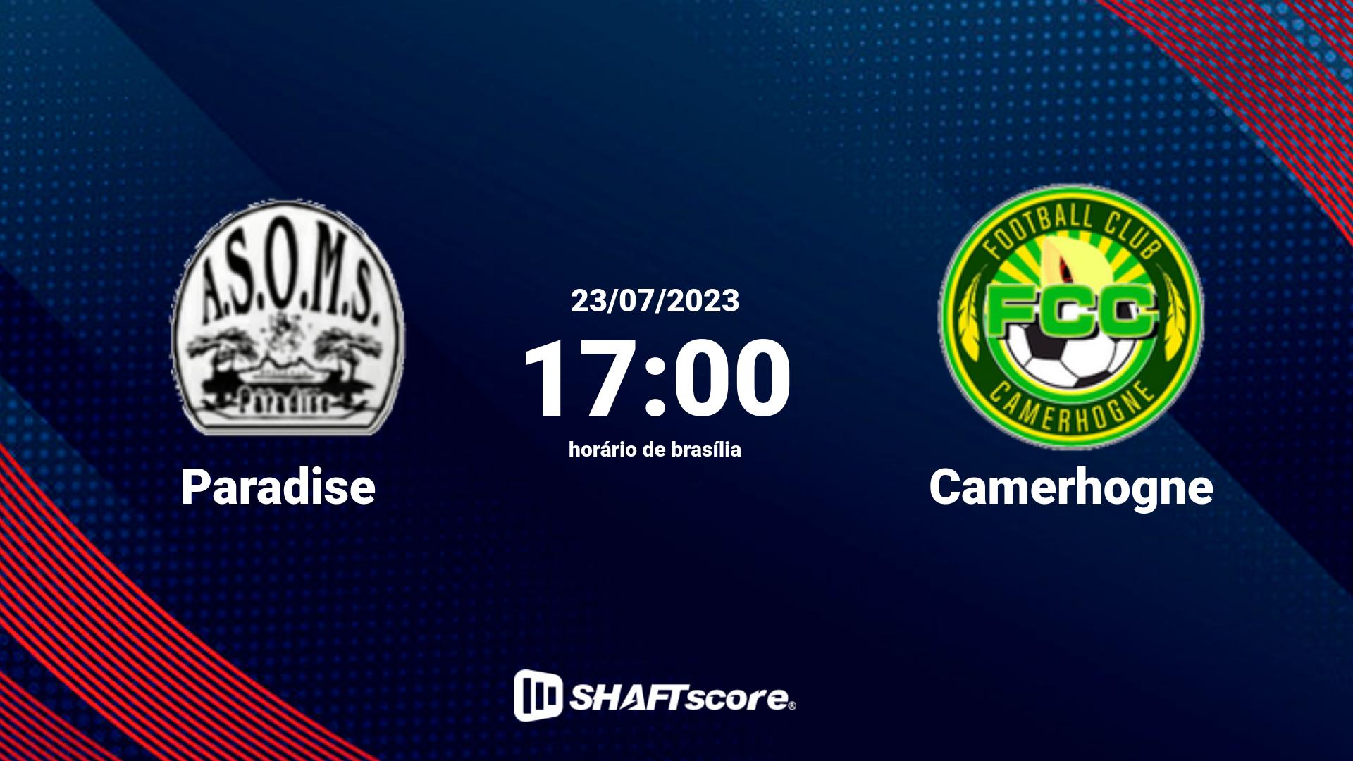 Estatísticas do jogo Paradise vs Camerhogne 23.07 17:00