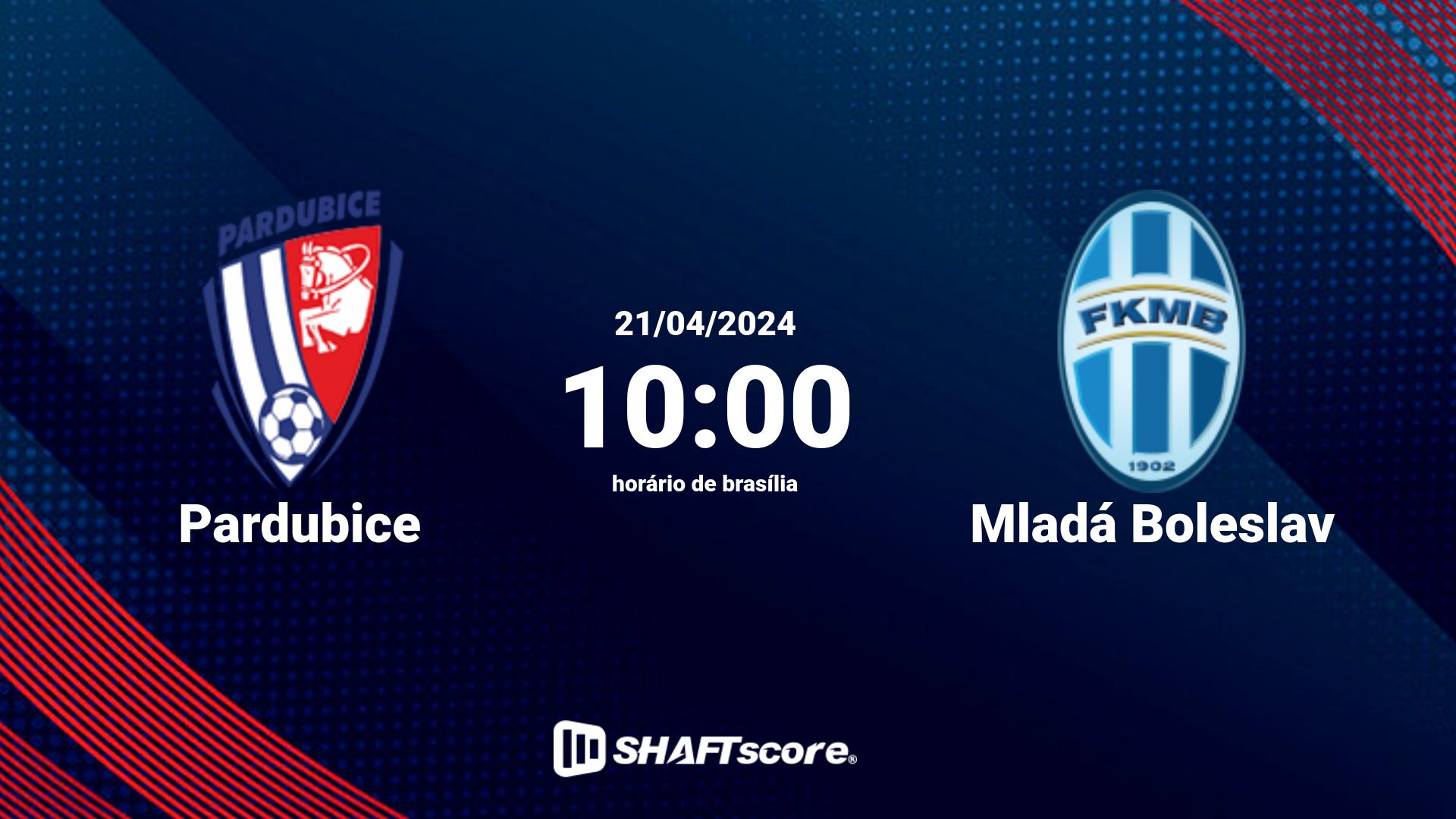 Estatísticas do jogo Pardubice vs Mladá Boleslav 21.04 10:00