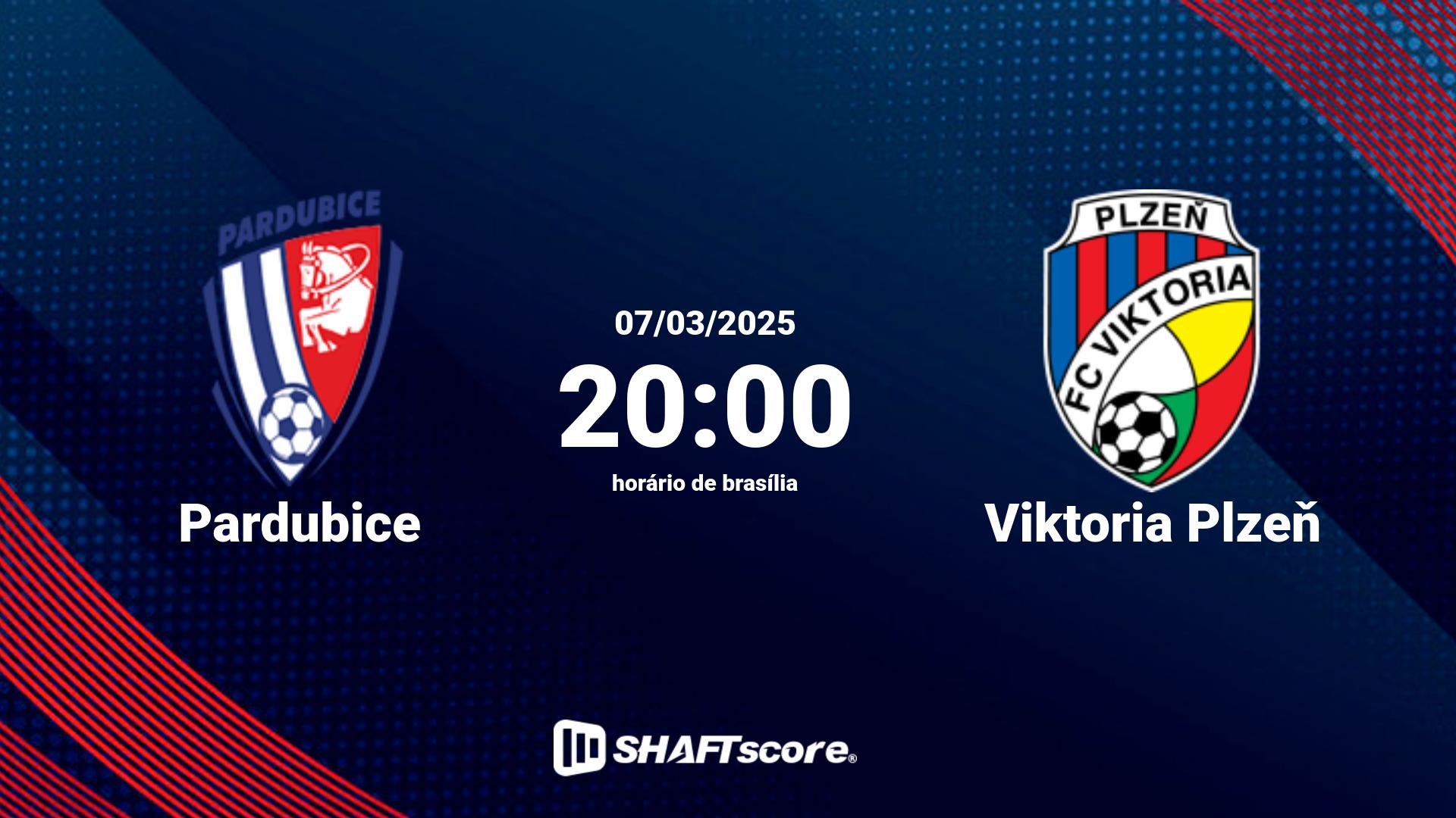 Estatísticas do jogo Pardubice vs Viktoria Plzeň 07.03 20:00