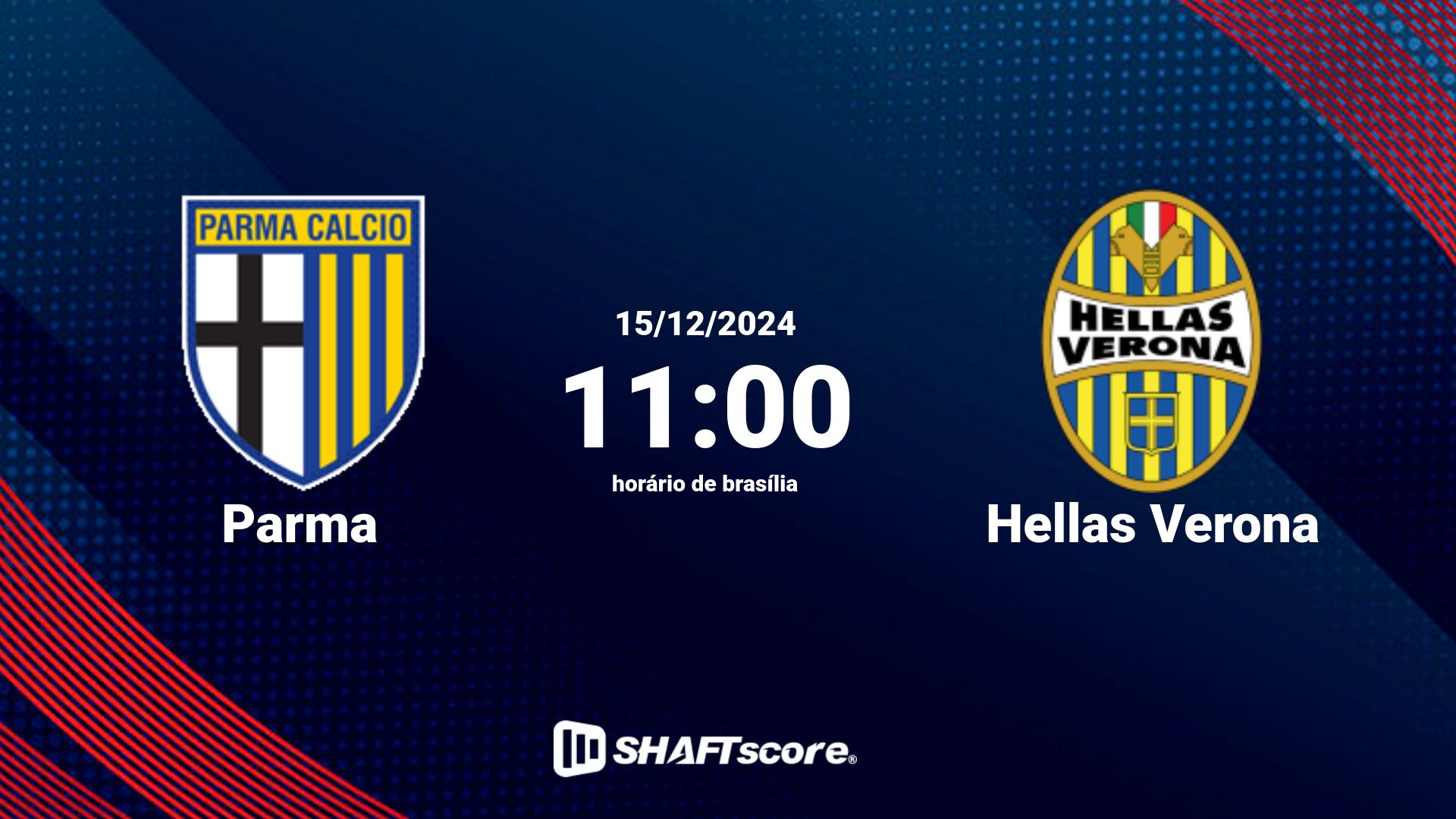 Estatísticas do jogo Parma vs Hellas Verona 15.12 11:00