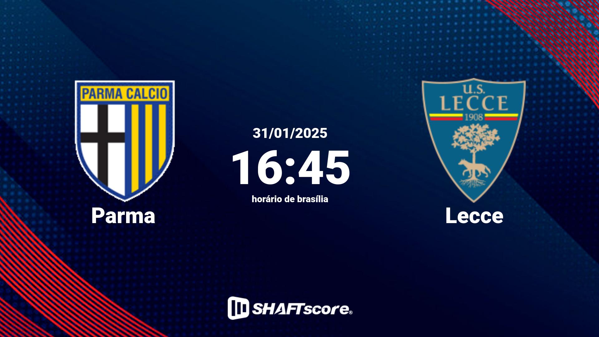 Estatísticas do jogo Parma vs Lecce 31.01 16:45