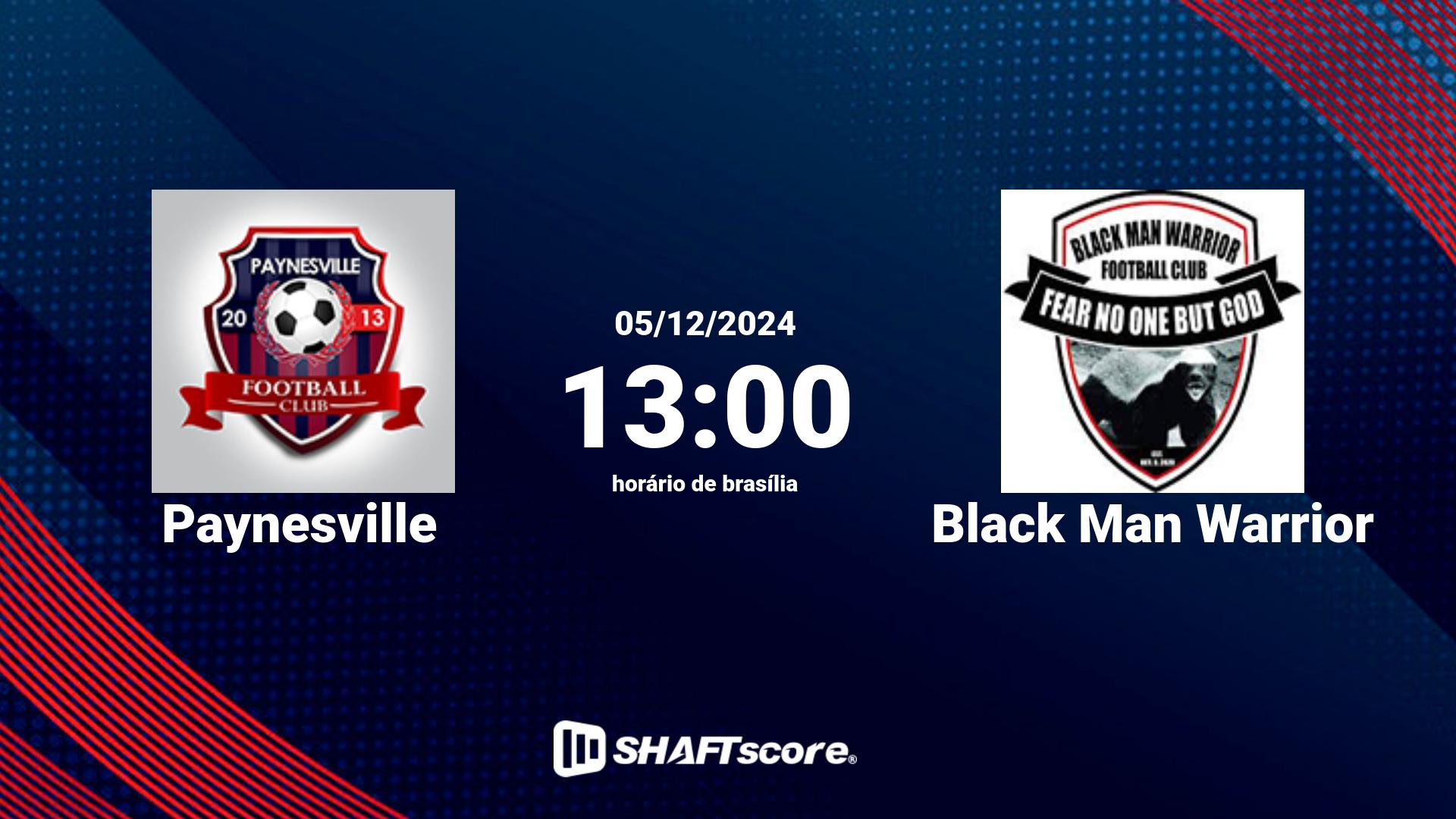 Estatísticas do jogo Paynesville vs Black Man Warrior 05.12 13:00