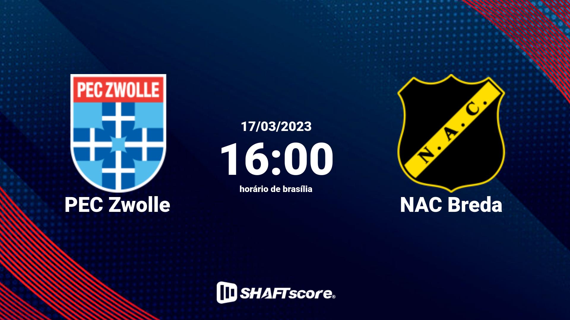 Estatísticas do jogo PEC Zwolle vs NAC Breda 17.03 16:00