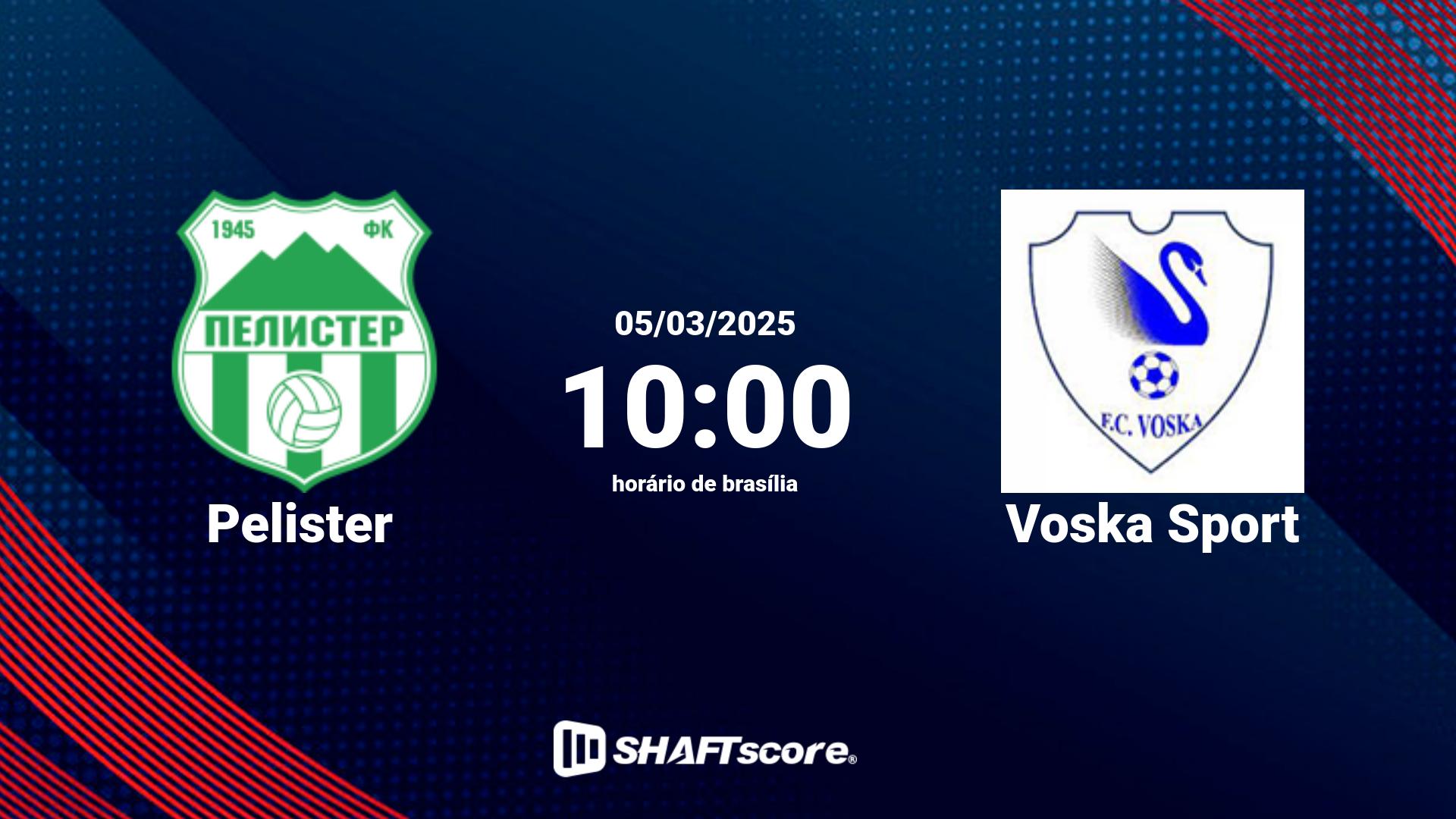 Estatísticas do jogo Pelister vs Voska Sport 05.03 10:00