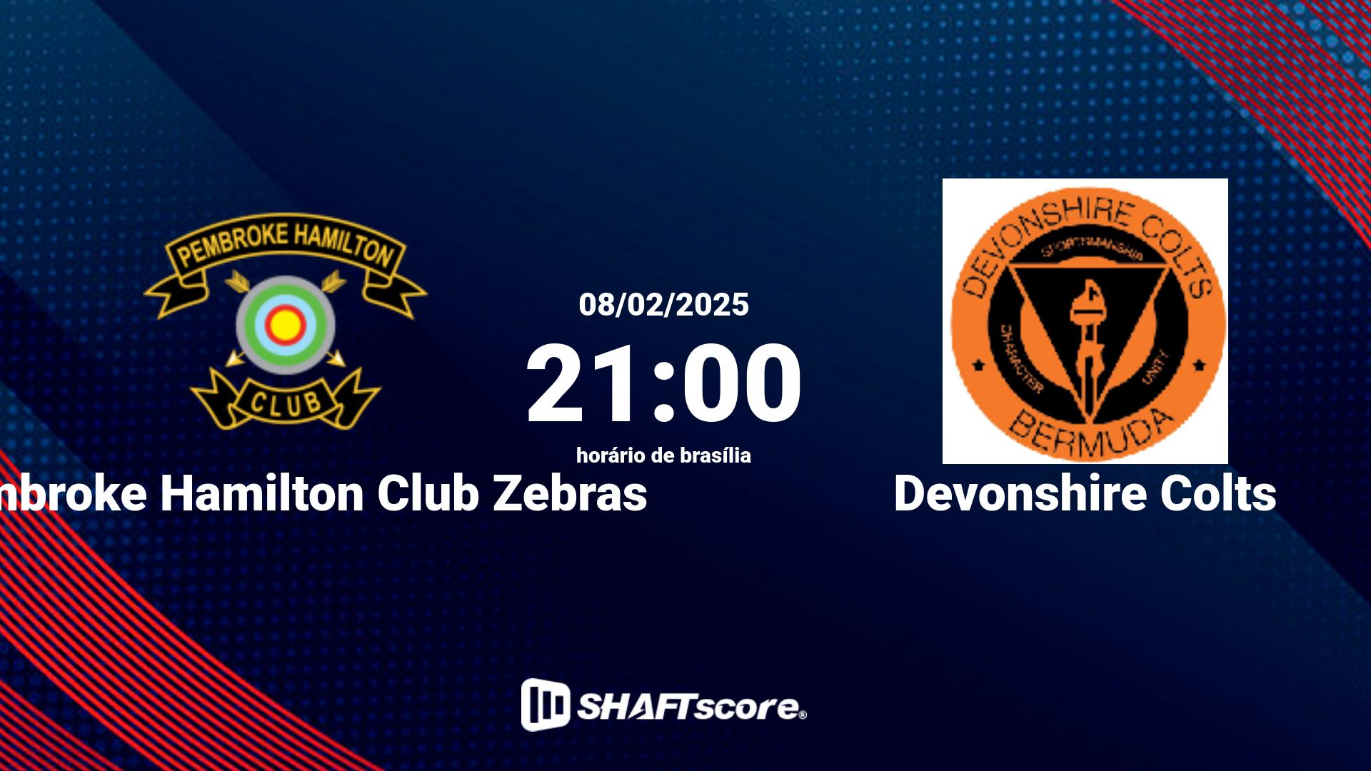 Estatísticas do jogo Pembroke Hamilton Club Zebras vs Devonshire Colts 08.02 21:00