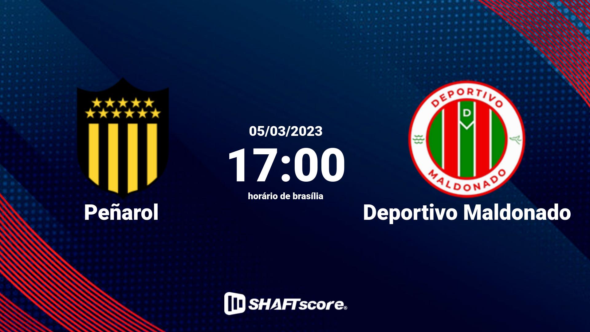 Estatísticas do jogo Peñarol vs Deportivo Maldonado 05.03 17:00