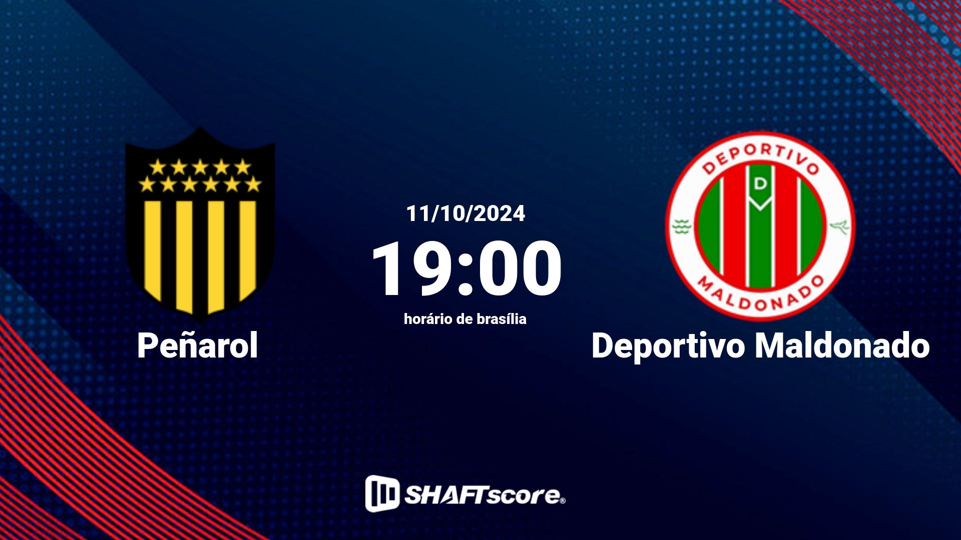 Estatísticas do jogo Peñarol vs Deportivo Maldonado 11.10 19:00