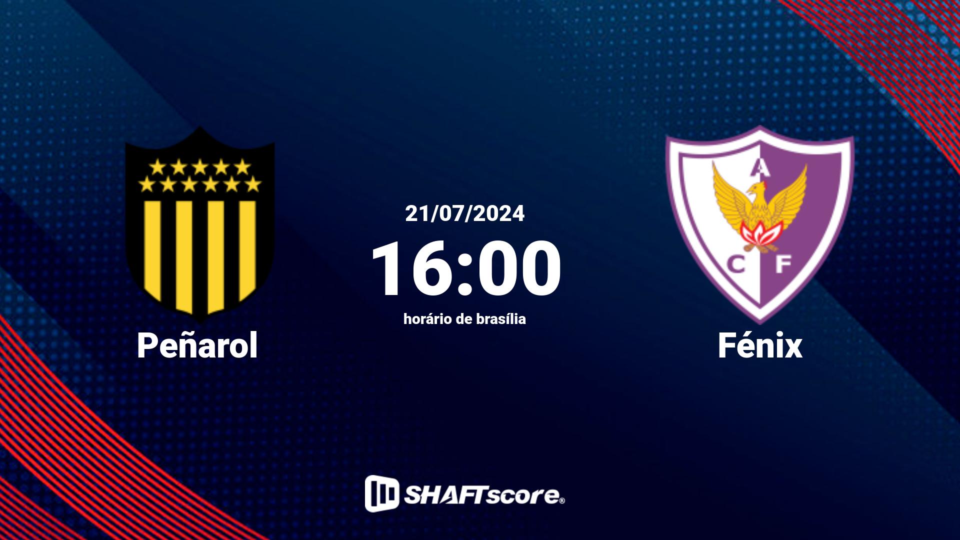 Estatísticas do jogo Peñarol vs Fénix 21.07 16:00