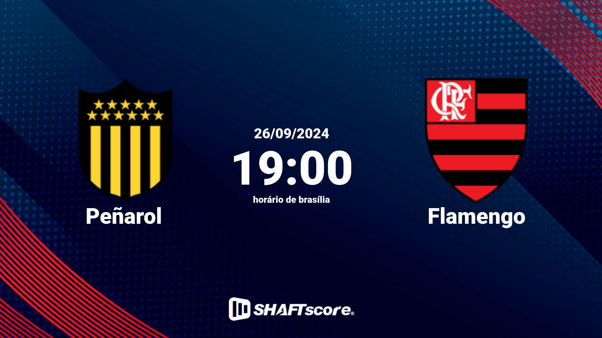 Estatísticas do jogo Peñarol vs Flamengo 26.09 19:00