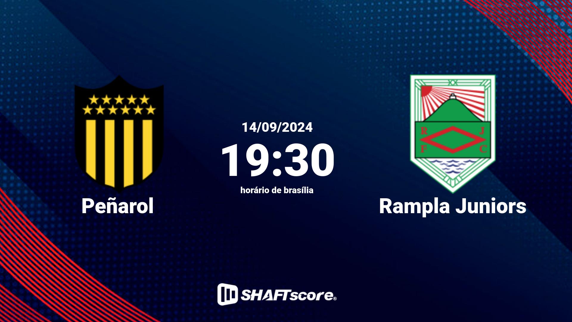 Estatísticas do jogo Peñarol vs Rampla Juniors 14.09 19:30