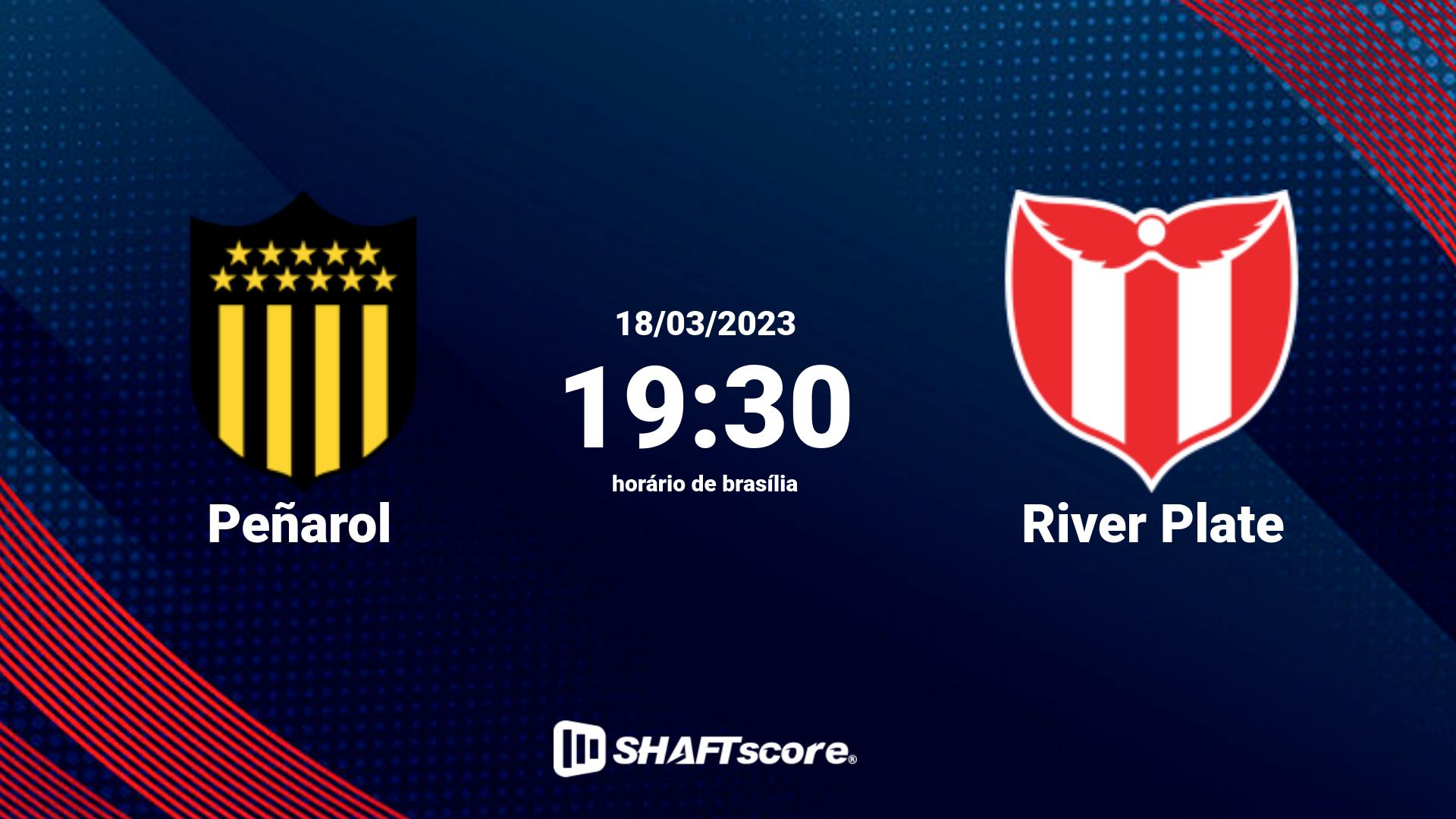 Estatísticas do jogo Peñarol vs River Plate 18.03 19:30