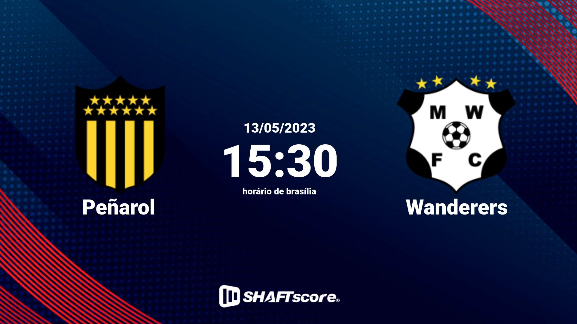 Estatísticas do jogo Peñarol vs Wanderers 13.05 15:30