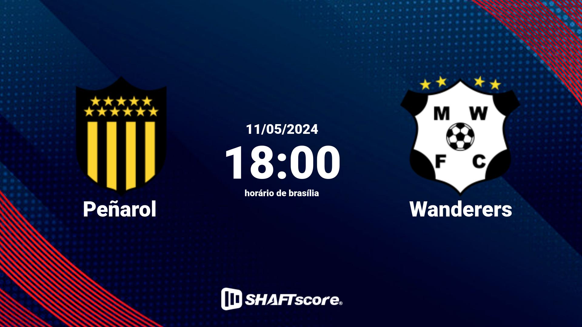 Estatísticas do jogo Peñarol vs Wanderers 11.05 18:00