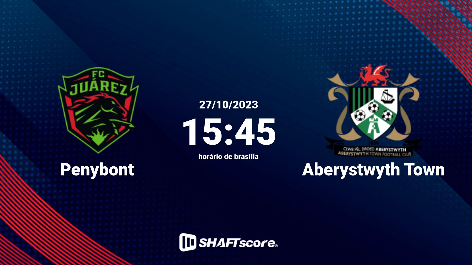 Estatísticas do jogo Penybont vs Aberystwyth Town 27.10 15:45