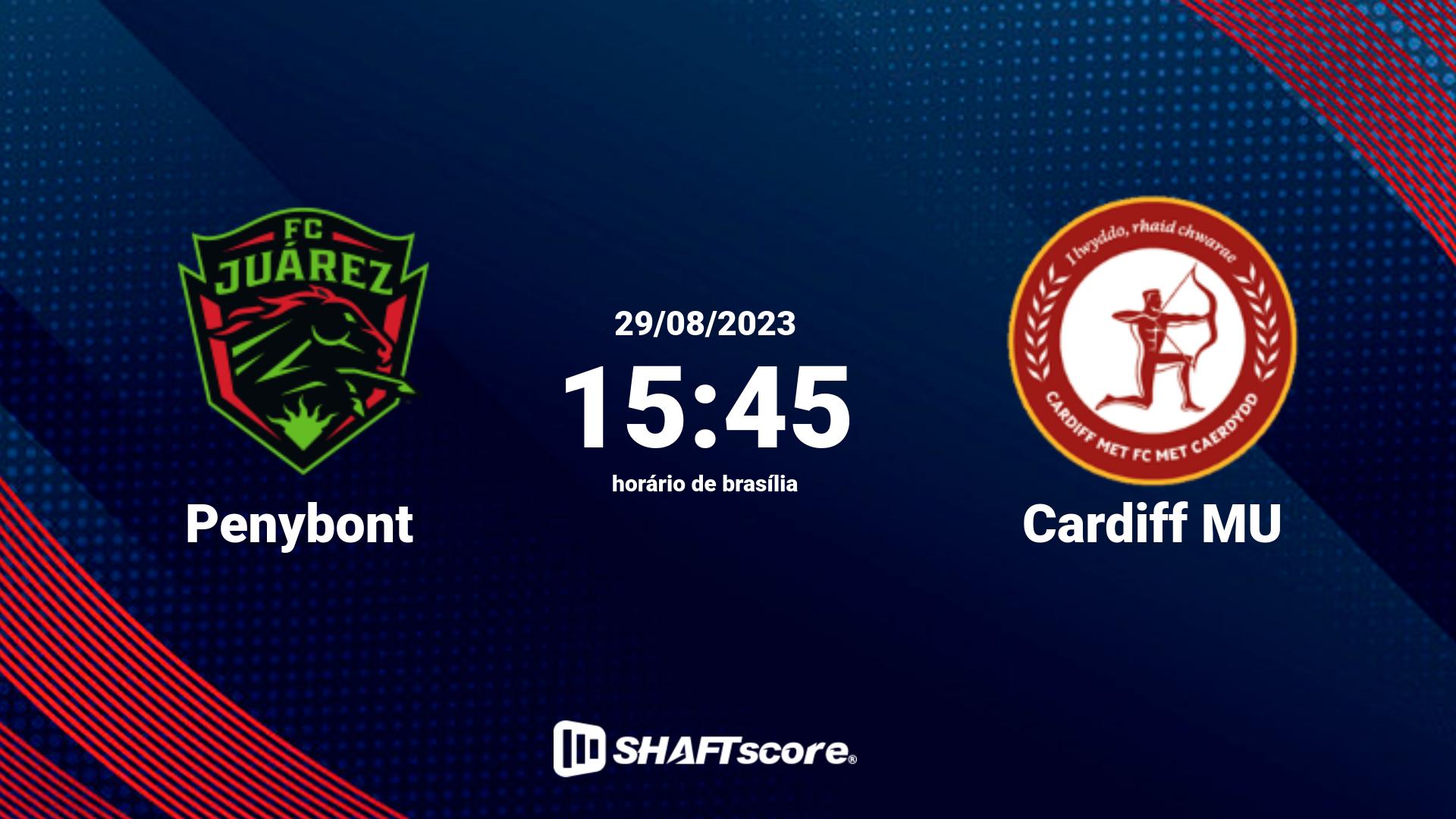 Estatísticas do jogo Penybont vs Cardiff MU 29.08 15:45