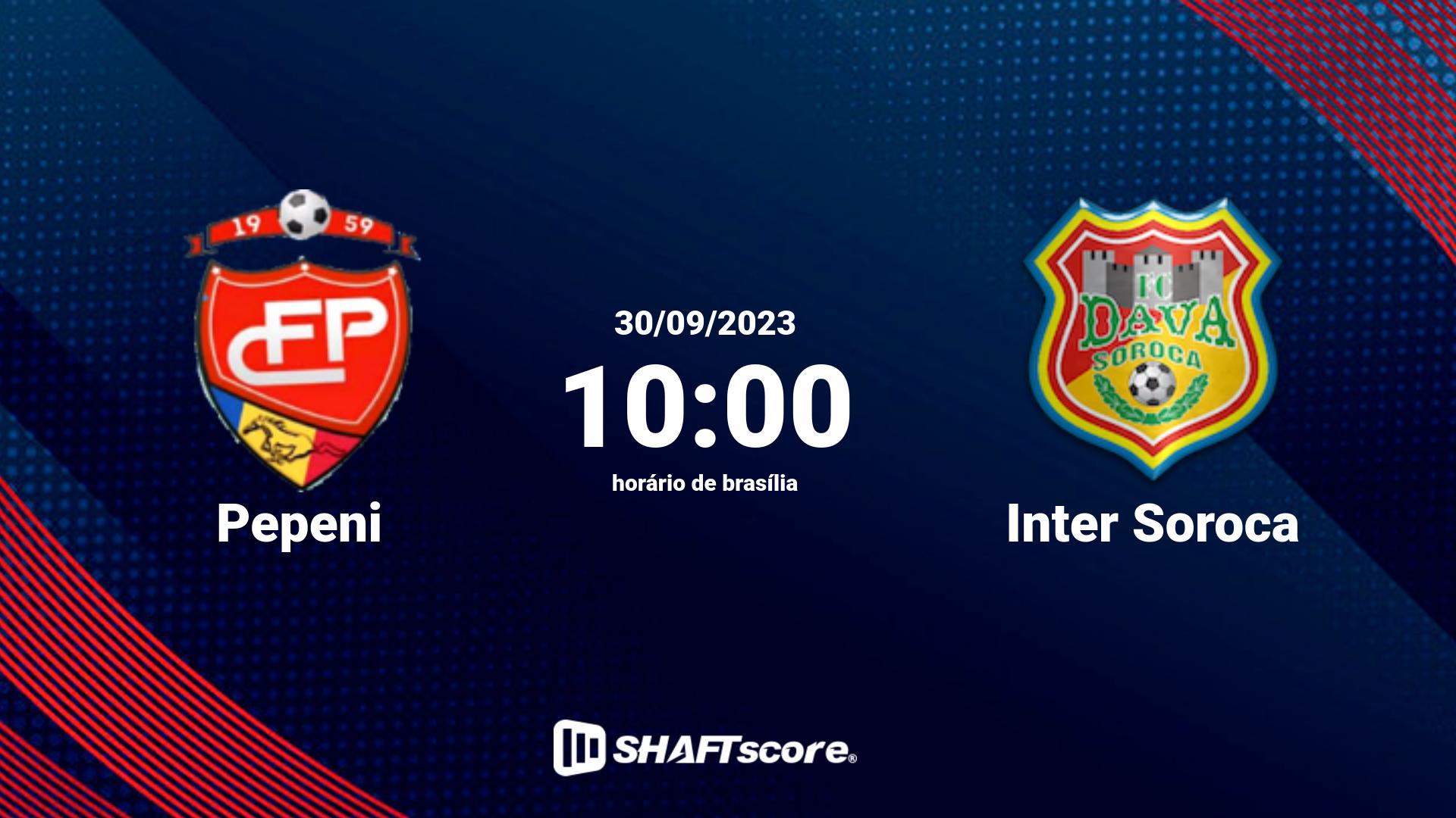 Estatísticas do jogo Pepeni vs Inter Soroca 30.09 10:00