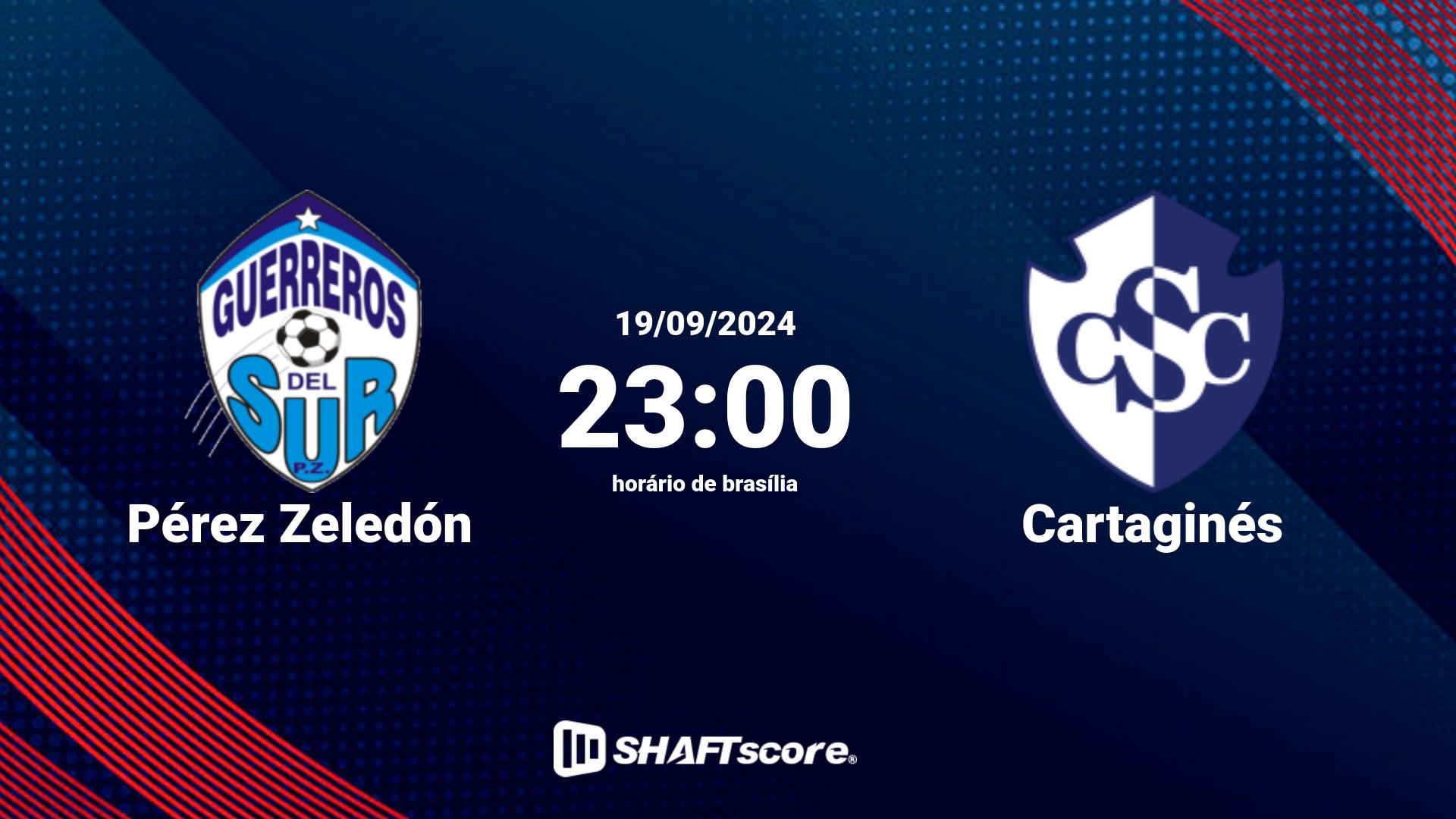 Estatísticas do jogo Pérez Zeledón vs Cartaginés 19.09 23:00