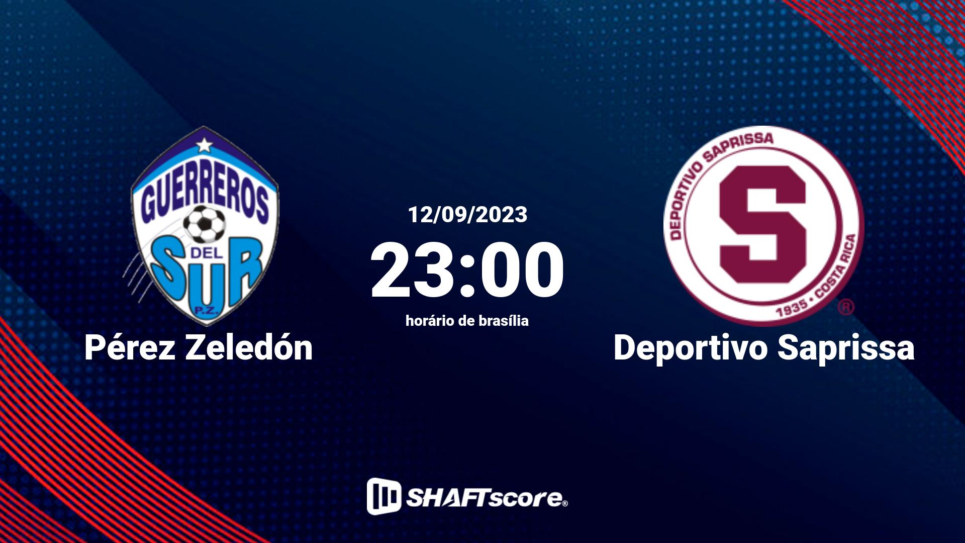 Estatísticas do jogo Pérez Zeledón vs Deportivo Saprissa 12.09 23:00