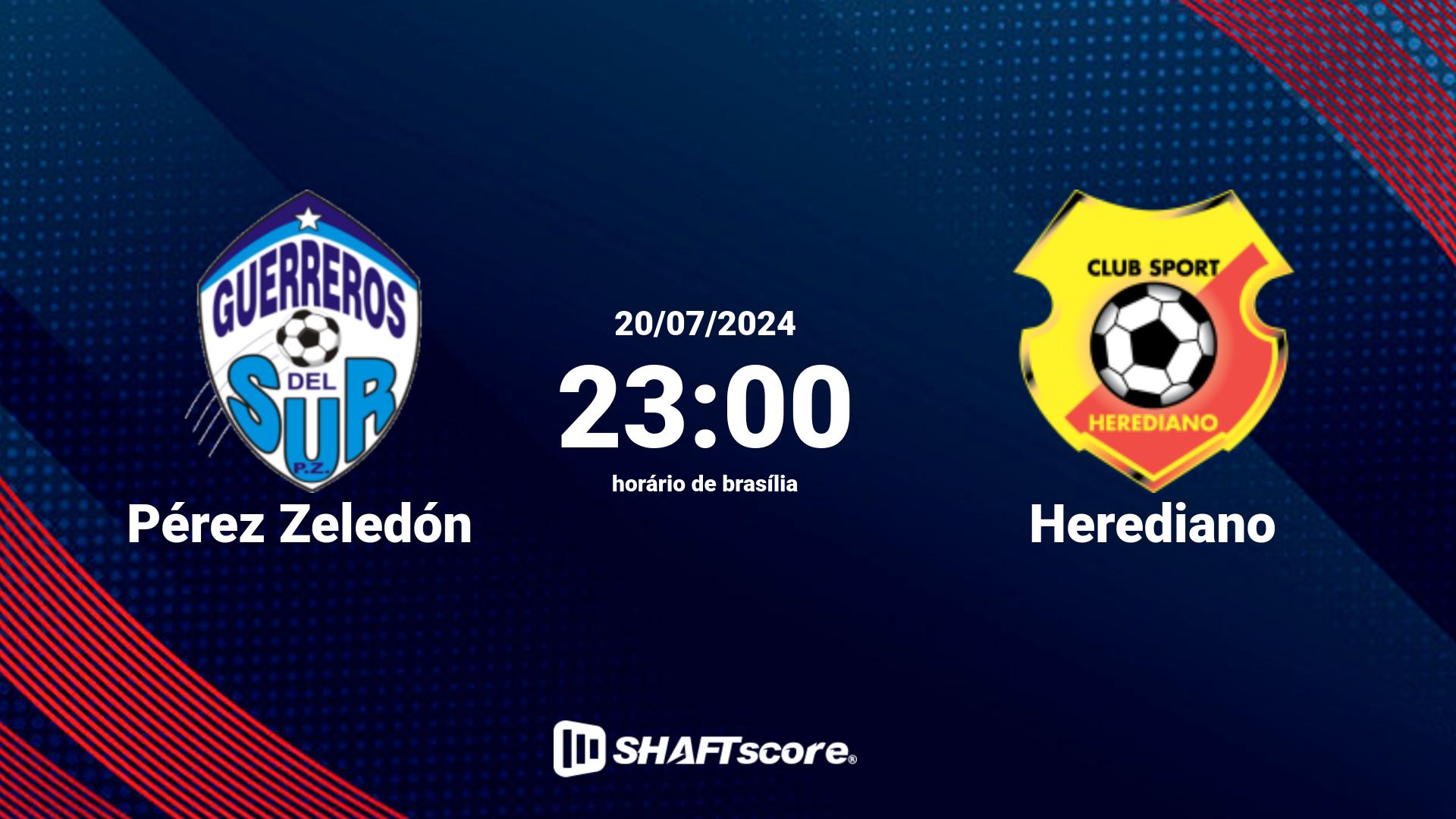 Estatísticas do jogo Pérez Zeledón vs Herediano 20.07 23:00