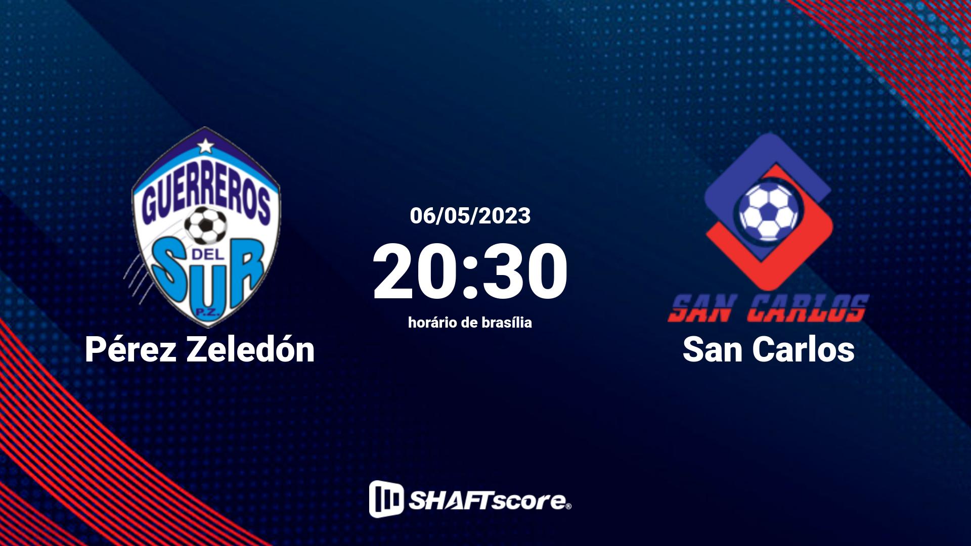 Estatísticas do jogo Pérez Zeledón vs San Carlos 06.05 20:30