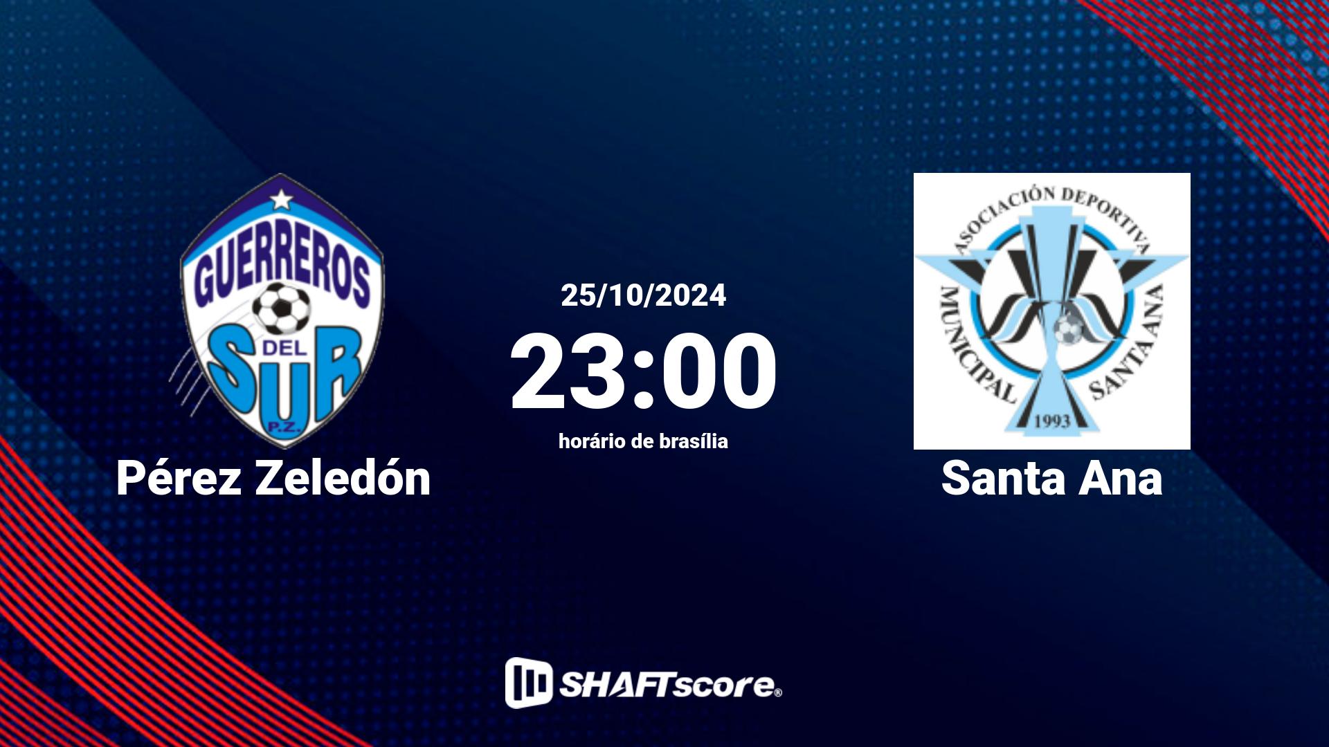 Estatísticas do jogo Pérez Zeledón vs Santa Ana 25.10 23:00