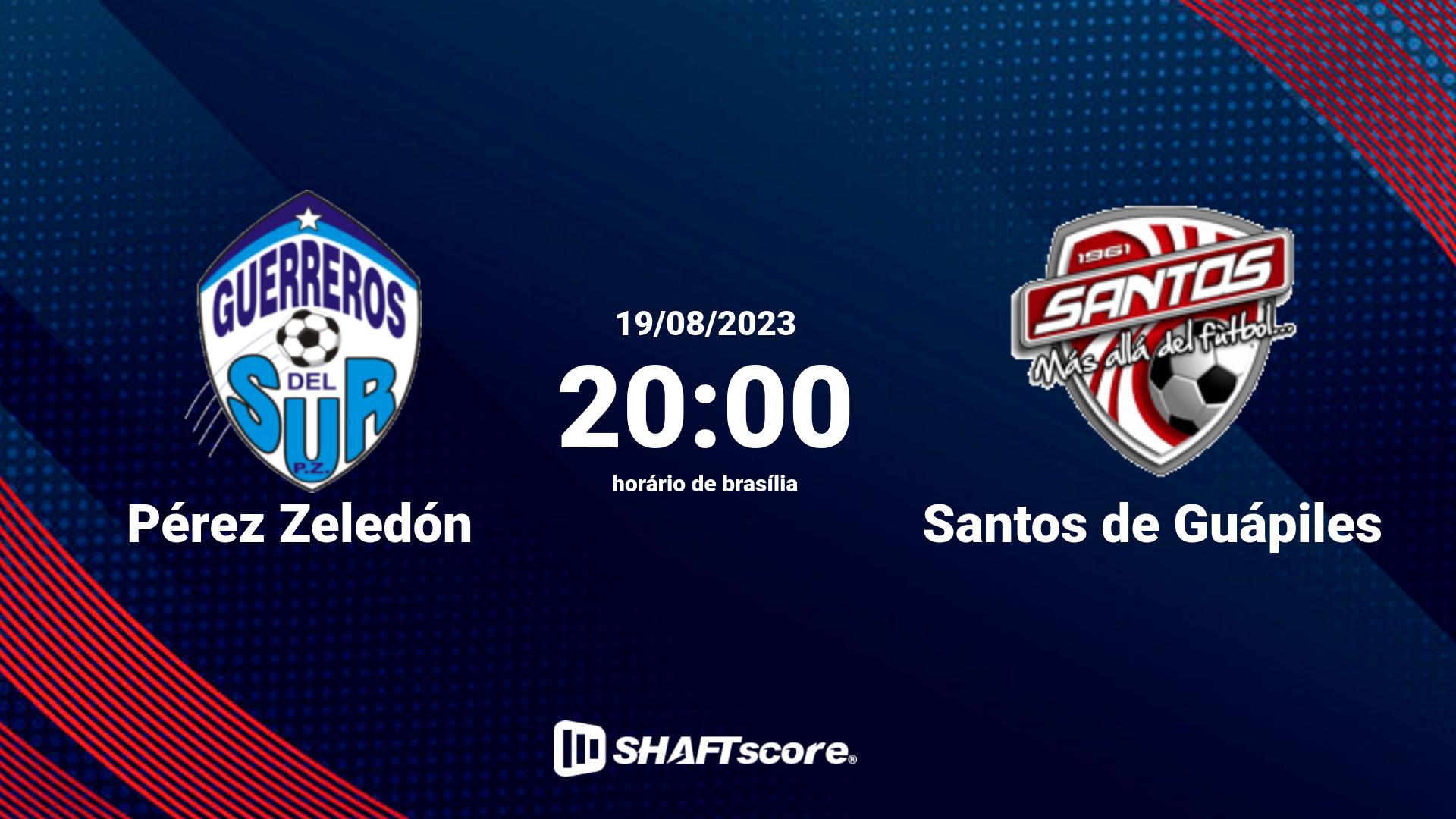 Estatísticas do jogo Pérez Zeledón vs Santos de Guápiles 19.08 20:00