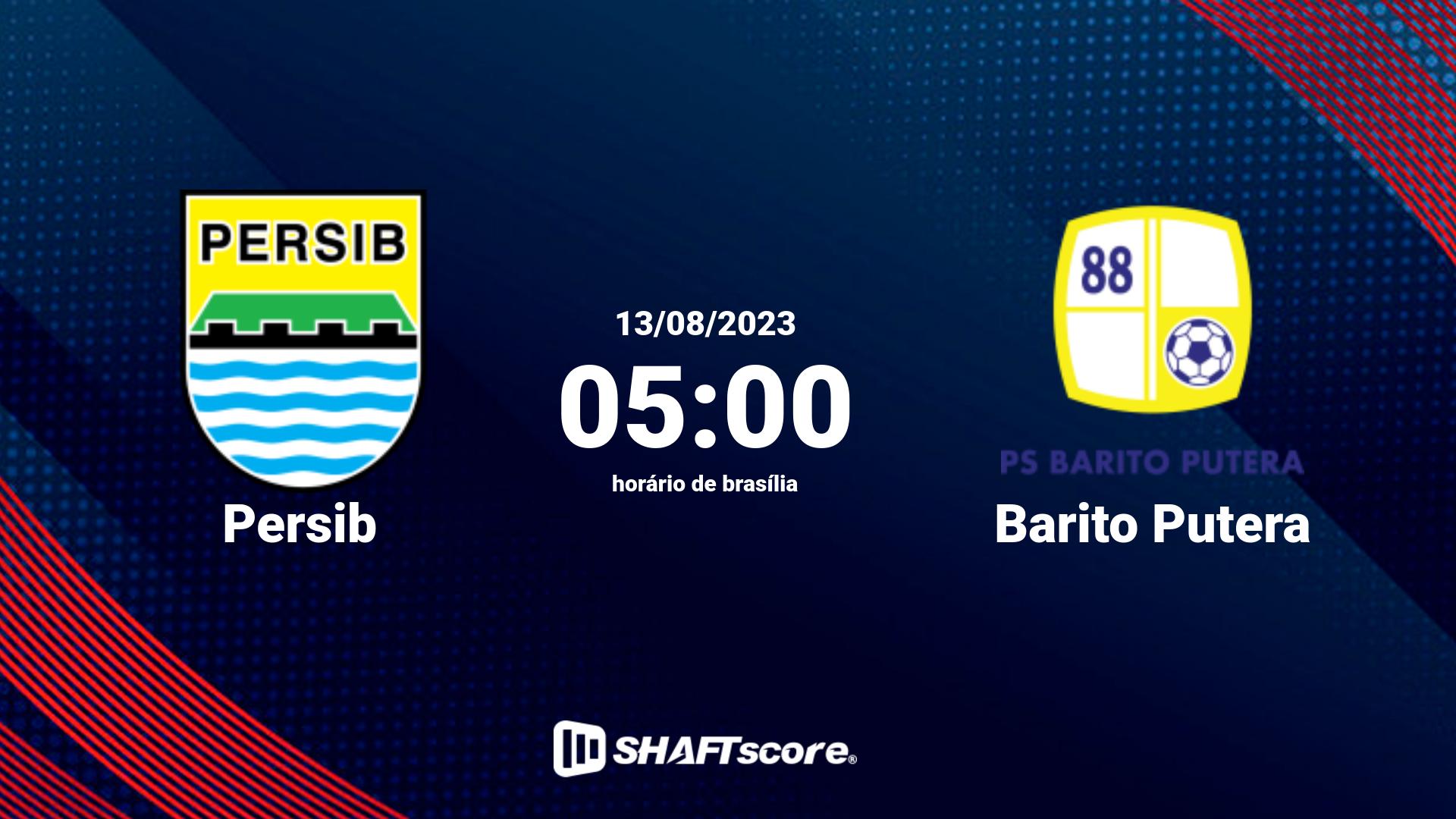 Estatísticas do jogo Persib vs Barito Putera 13.08 05:00