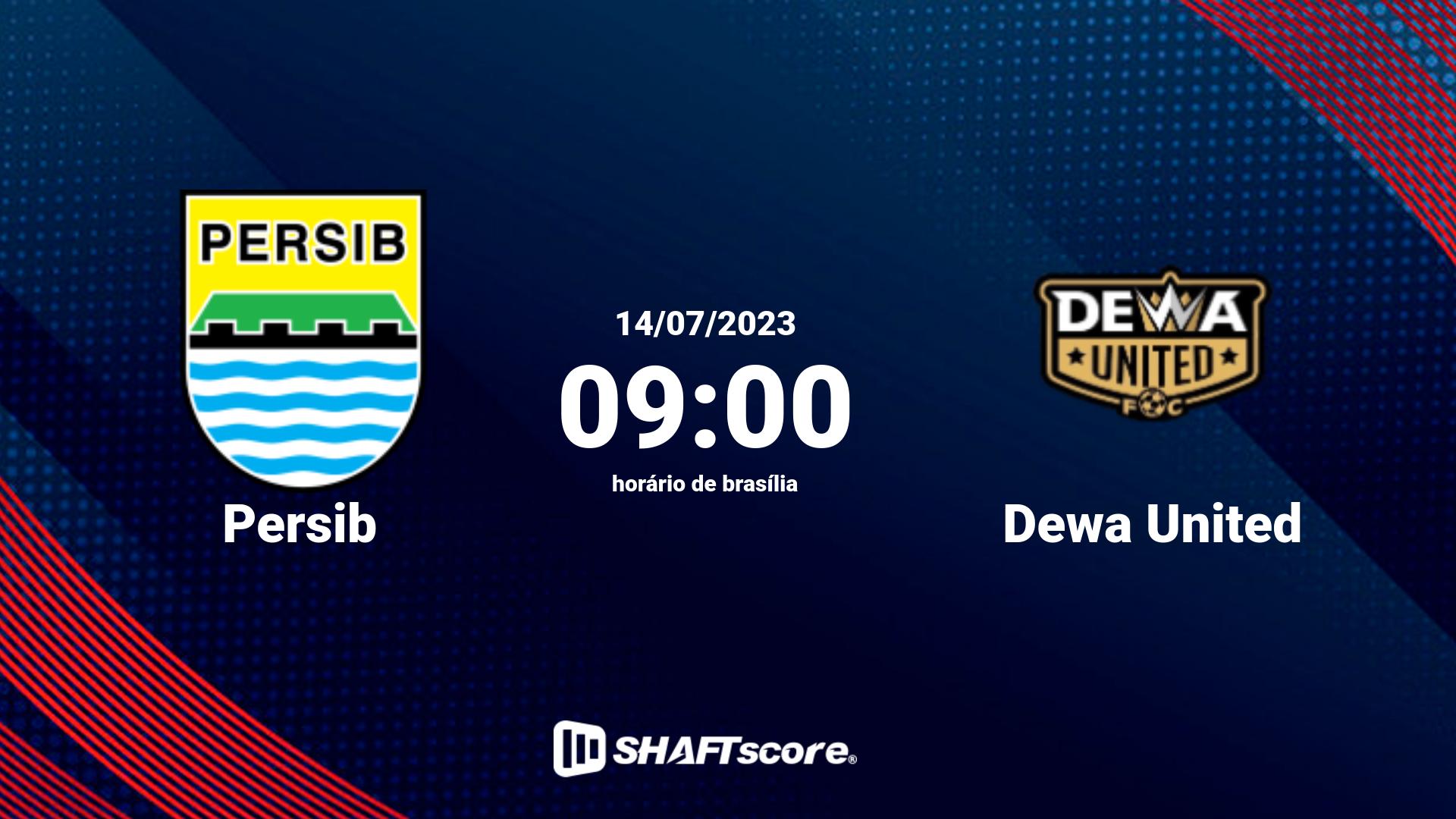 Estatísticas do jogo Persib vs Dewa United 14.07 09:00