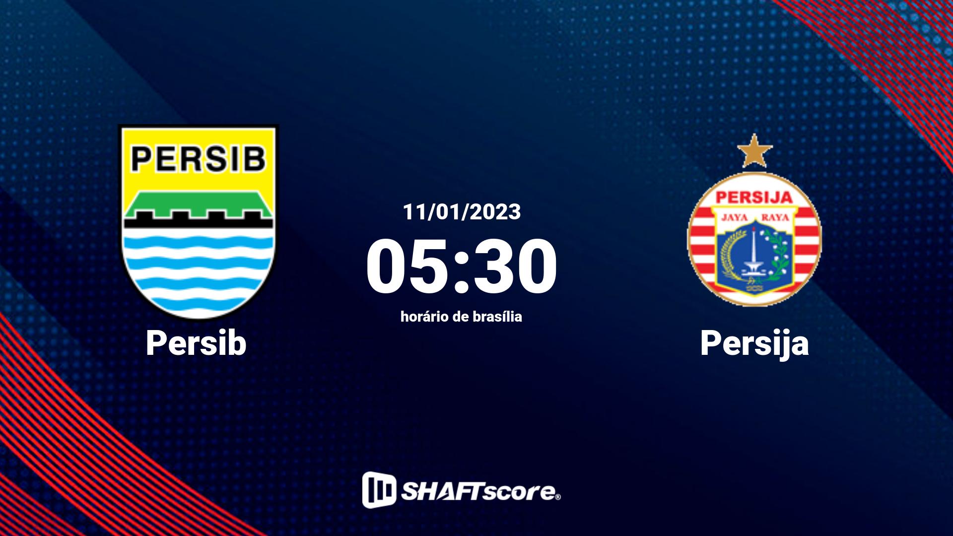 Estatísticas do jogo Persib vs Persija 11.01 05:30