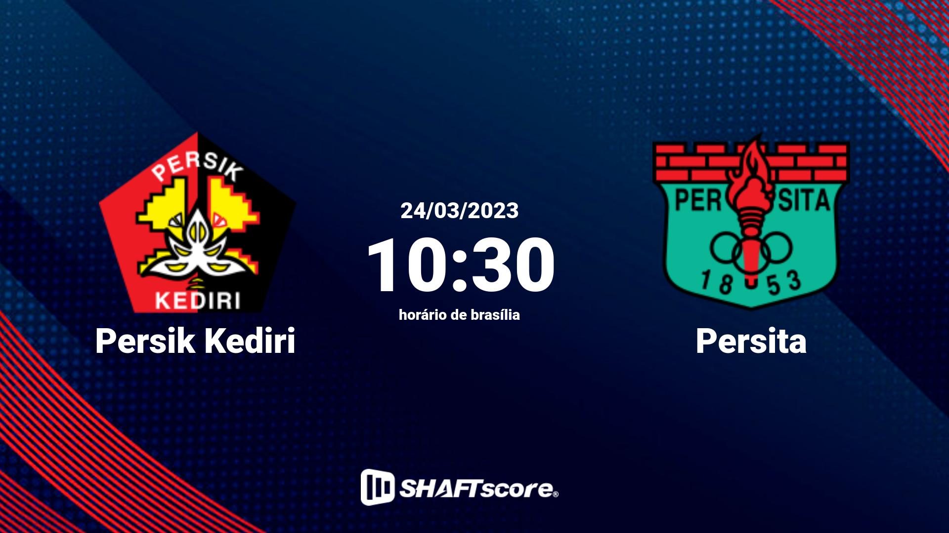 Estatísticas do jogo Persik Kediri vs Persita 24.03 10:30