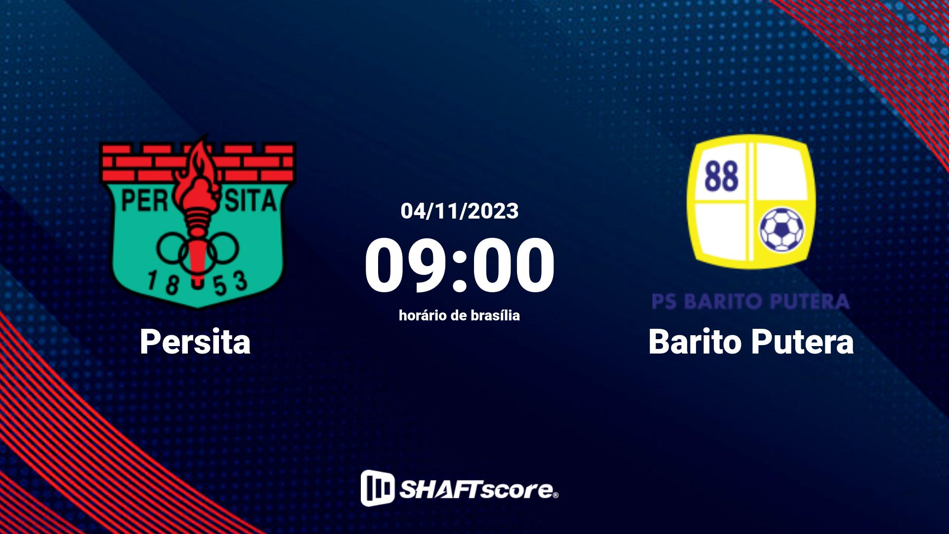 Estatísticas do jogo Persita vs Barito Putera 04.11 09:00