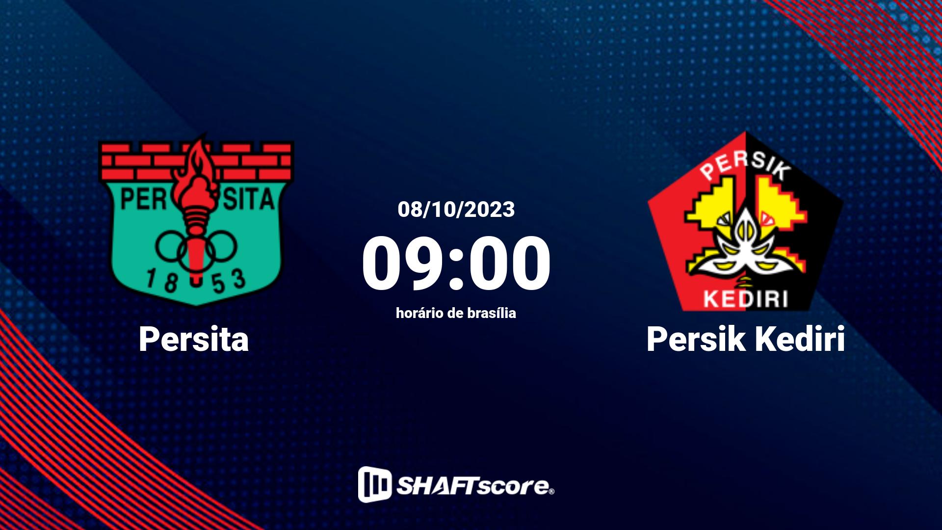 Estatísticas do jogo Persita vs Persik Kediri 08.10 09:00